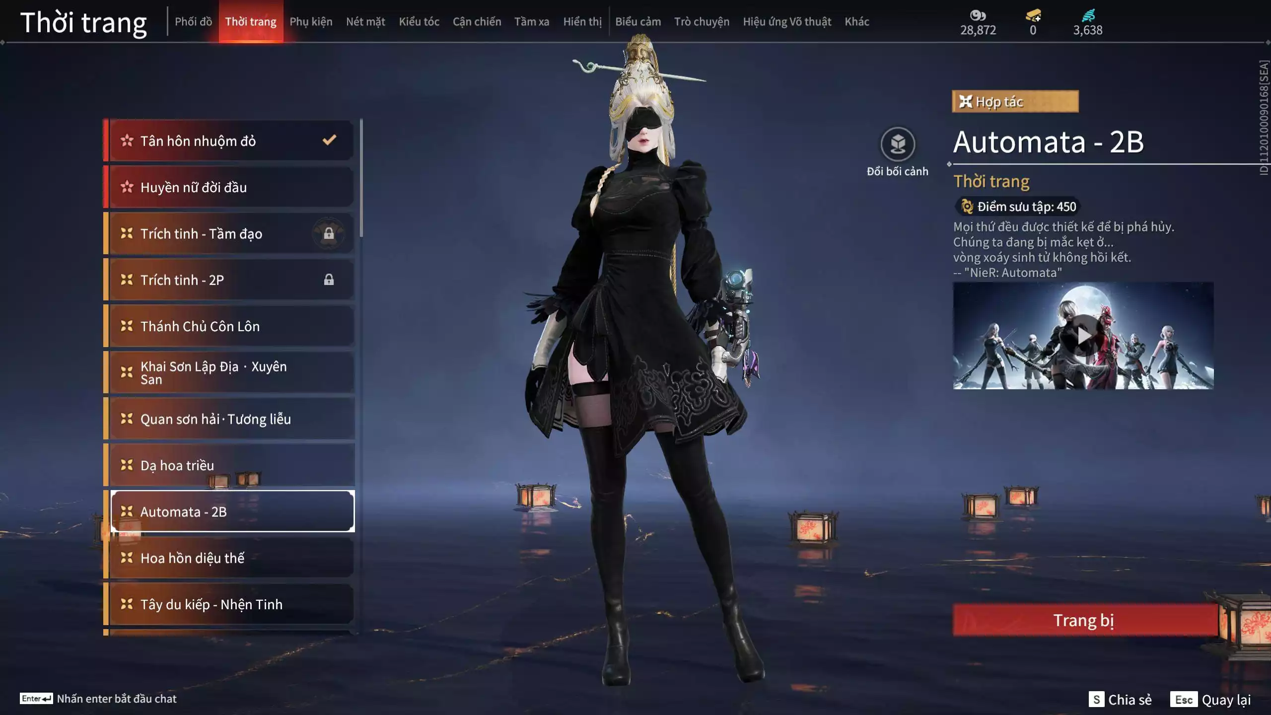 Ảnh ACC VIP MS: 010725 1 Trích Tinh: Cung-Hoa Sương Tiễn ( 1 Sao Vàng, 2 Sao Đỏ), 16 Vũ khí đỏ, 12 Trang Phục đỏ, 10 Thời Trang Bikini, 9 Phụ Kiện Hóa Hình, Nhiều Thời Trang Limited
