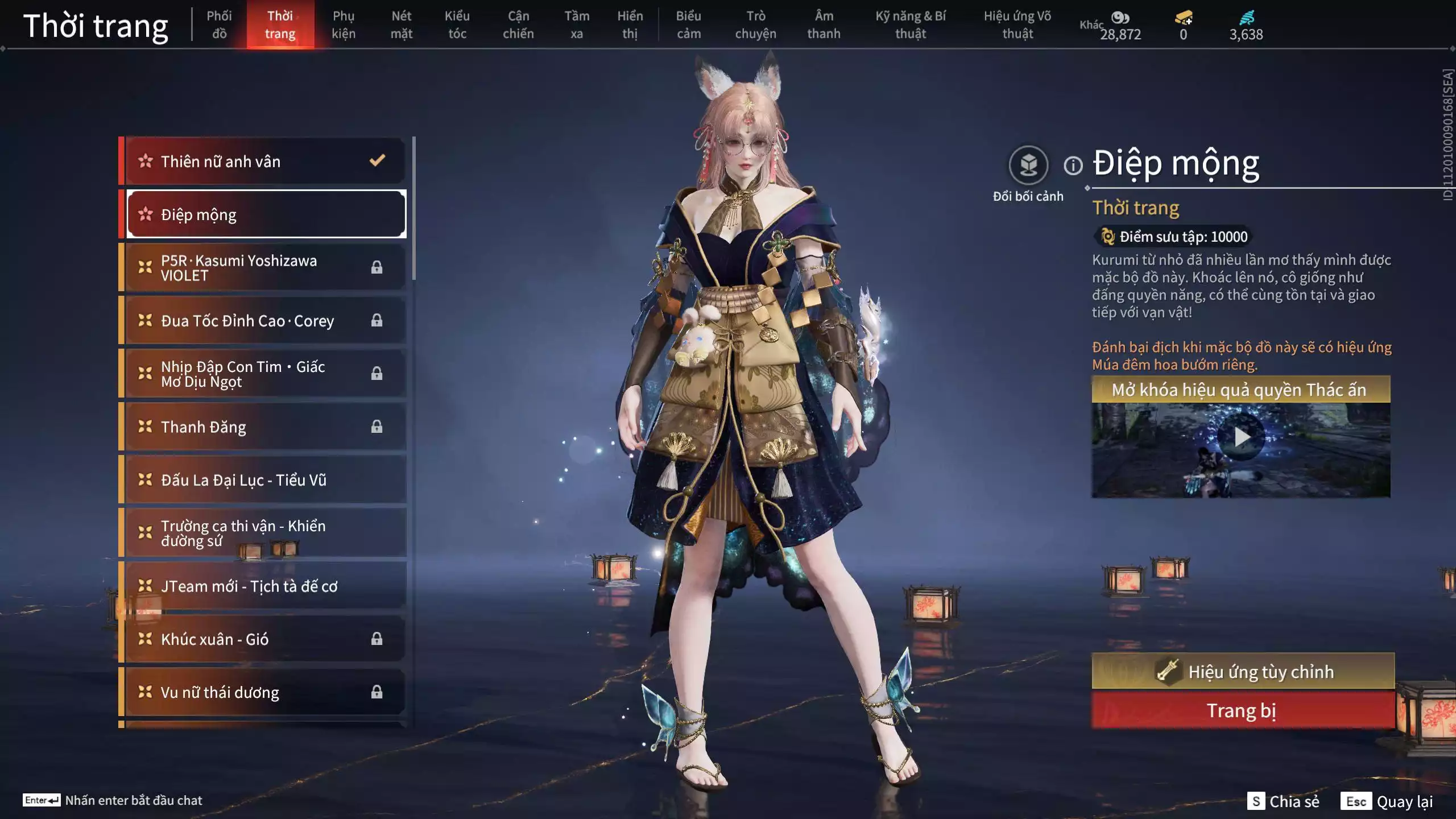Ảnh ACC VIP MS: 010725 1 Trích Tinh: Cung-Hoa Sương Tiễn ( 1 Sao Vàng, 2 Sao Đỏ), 16 Vũ khí đỏ, 12 Trang Phục đỏ, 10 Thời Trang Bikini, 9 Phụ Kiện Hóa Hình, Nhiều Thời Trang Limited