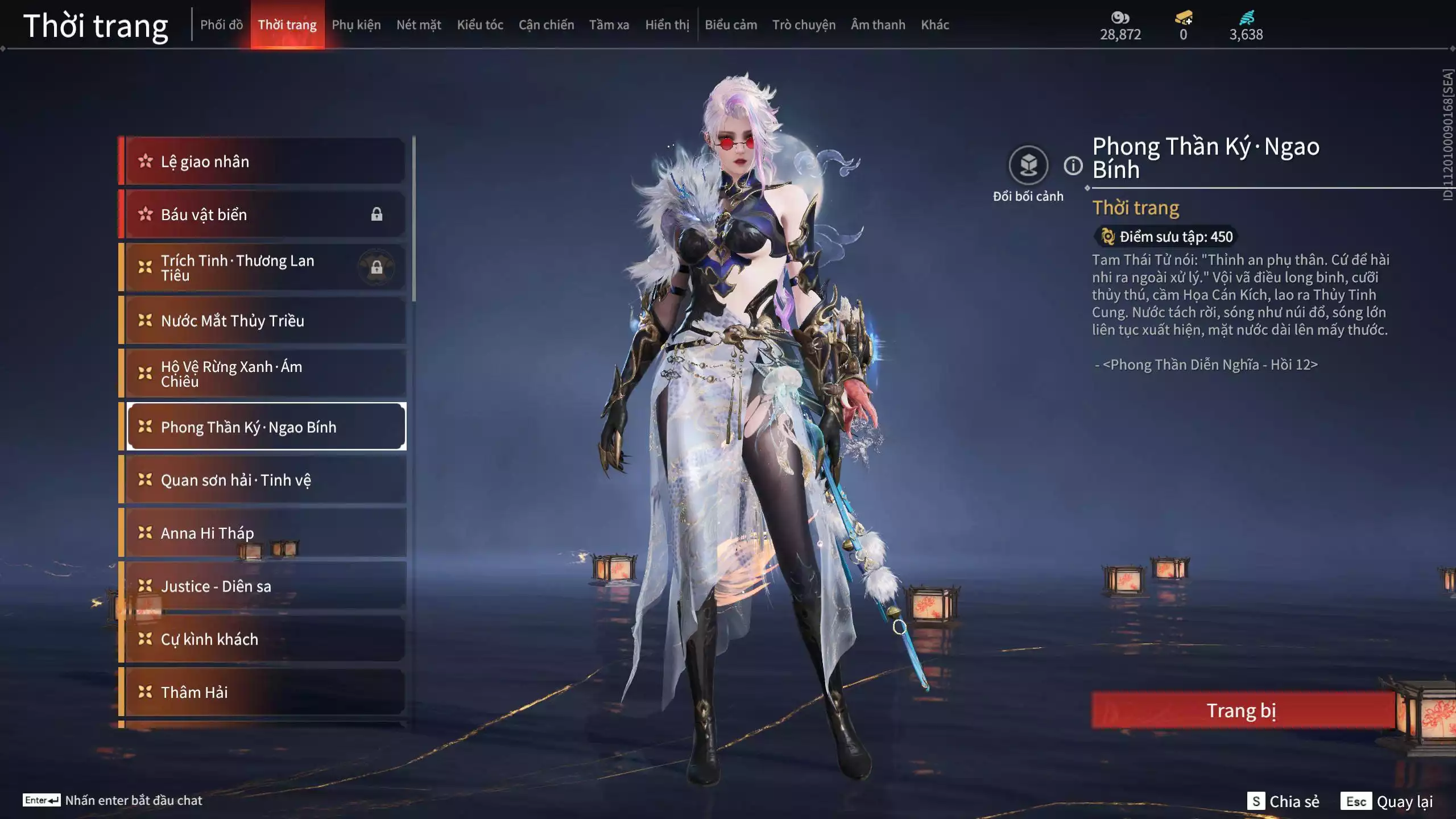 Ảnh ACC VIP MS: 010725 1 Trích Tinh: Cung-Hoa Sương Tiễn ( 1 Sao Vàng, 2 Sao Đỏ), 16 Vũ khí đỏ, 12 Trang Phục đỏ, 10 Thời Trang Bikini, 9 Phụ Kiện Hóa Hình, Nhiều Thời Trang Limited