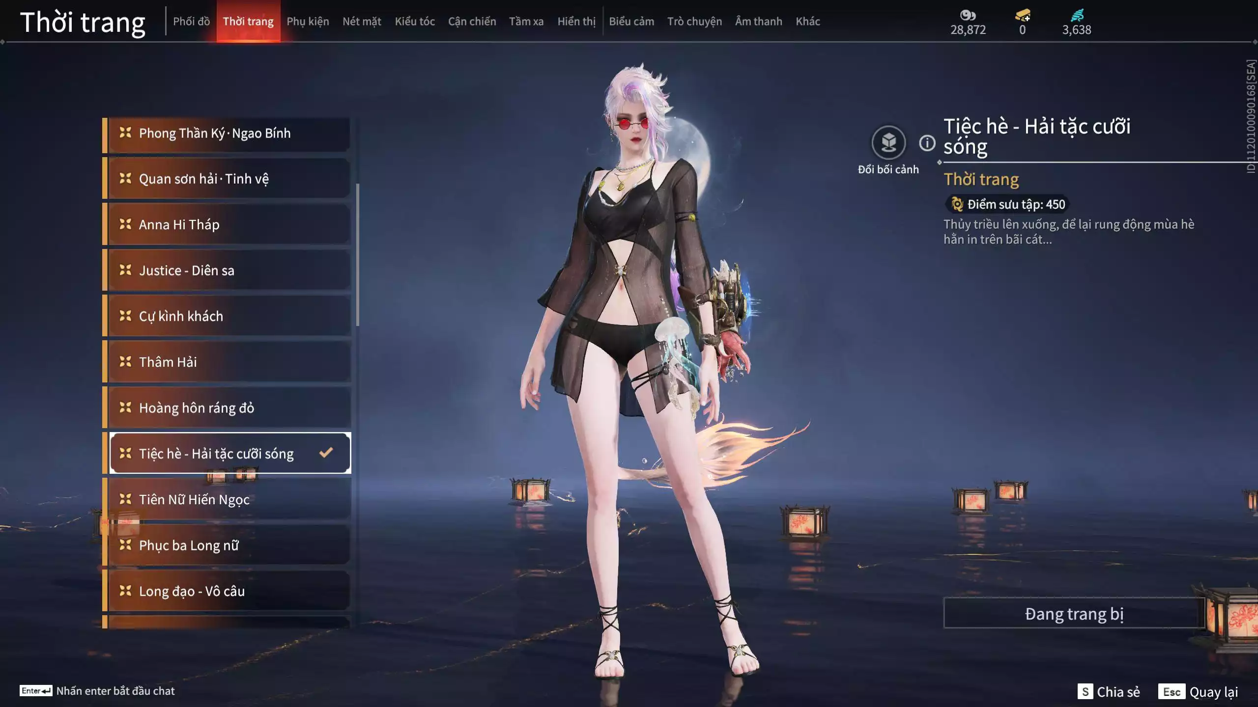 Ảnh ACC VIP MS: 010725 1 Trích Tinh: Cung-Hoa Sương Tiễn ( 1 Sao Vàng, 2 Sao Đỏ), 16 Vũ khí đỏ, 12 Trang Phục đỏ, 10 Thời Trang Bikini, 9 Phụ Kiện Hóa Hình, Nhiều Thời Trang Limited