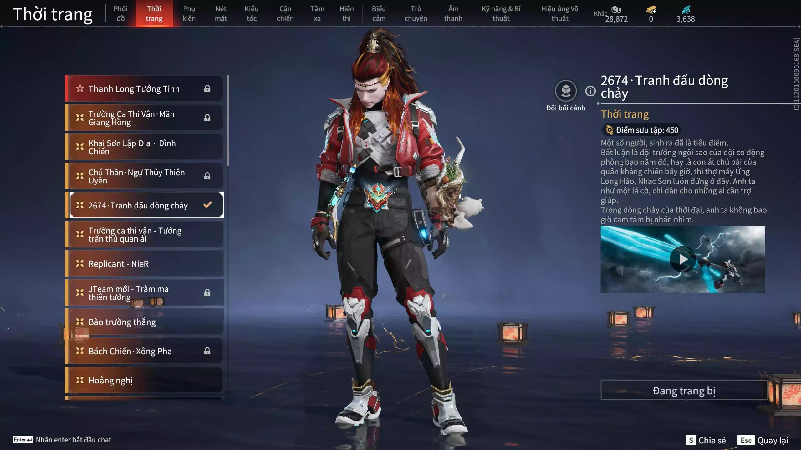 Ảnh ACC VIP MS: 010725 1 Trích Tinh: Cung-Hoa Sương Tiễn ( 1 Sao Vàng, 2 Sao Đỏ), 16 Vũ khí đỏ, 12 Trang Phục đỏ, 10 Thời Trang Bikini, 9 Phụ Kiện Hóa Hình, Nhiều Thời Trang Limited
