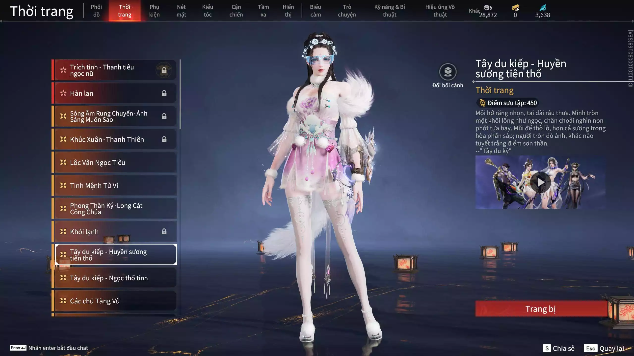 Ảnh ACC VIP MS: 010725 1 Trích Tinh: Cung-Hoa Sương Tiễn ( 1 Sao Vàng, 2 Sao Đỏ), 16 Vũ khí đỏ, 12 Trang Phục đỏ, 10 Thời Trang Bikini, 9 Phụ Kiện Hóa Hình, Nhiều Thời Trang Limited