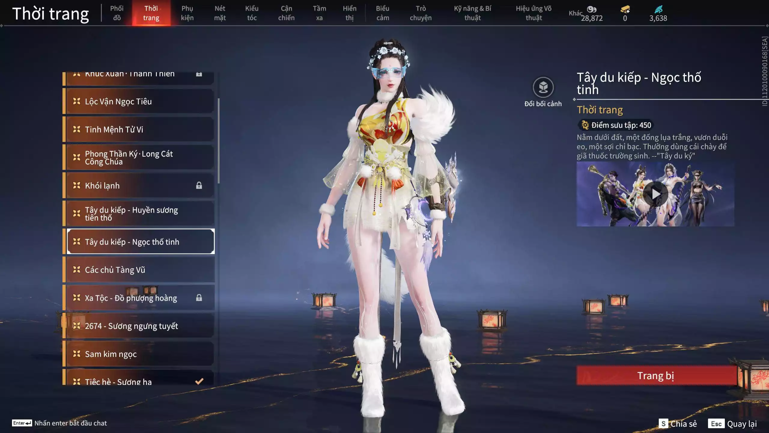 Ảnh ACC VIP MS: 010725 1 Trích Tinh: Cung-Hoa Sương Tiễn ( 1 Sao Vàng, 2 Sao Đỏ), 16 Vũ khí đỏ, 12 Trang Phục đỏ, 10 Thời Trang Bikini, 9 Phụ Kiện Hóa Hình, Nhiều Thời Trang Limited