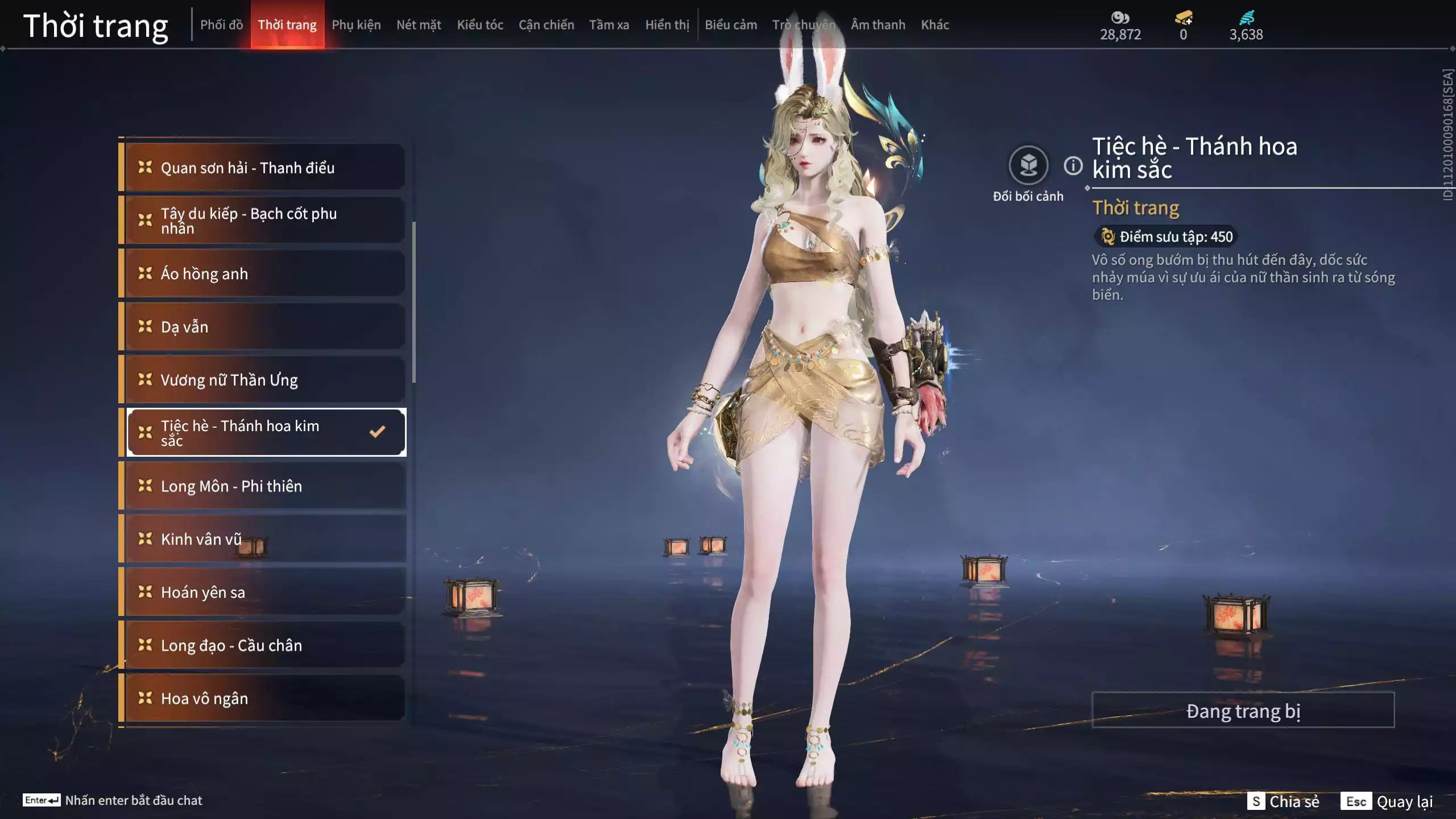 Ảnh ACC VIP MS: 010725 1 Trích Tinh: Cung-Hoa Sương Tiễn ( 1 Sao Vàng, 2 Sao Đỏ), 16 Vũ khí đỏ, 12 Trang Phục đỏ, 10 Thời Trang Bikini, 9 Phụ Kiện Hóa Hình, Nhiều Thời Trang Limited