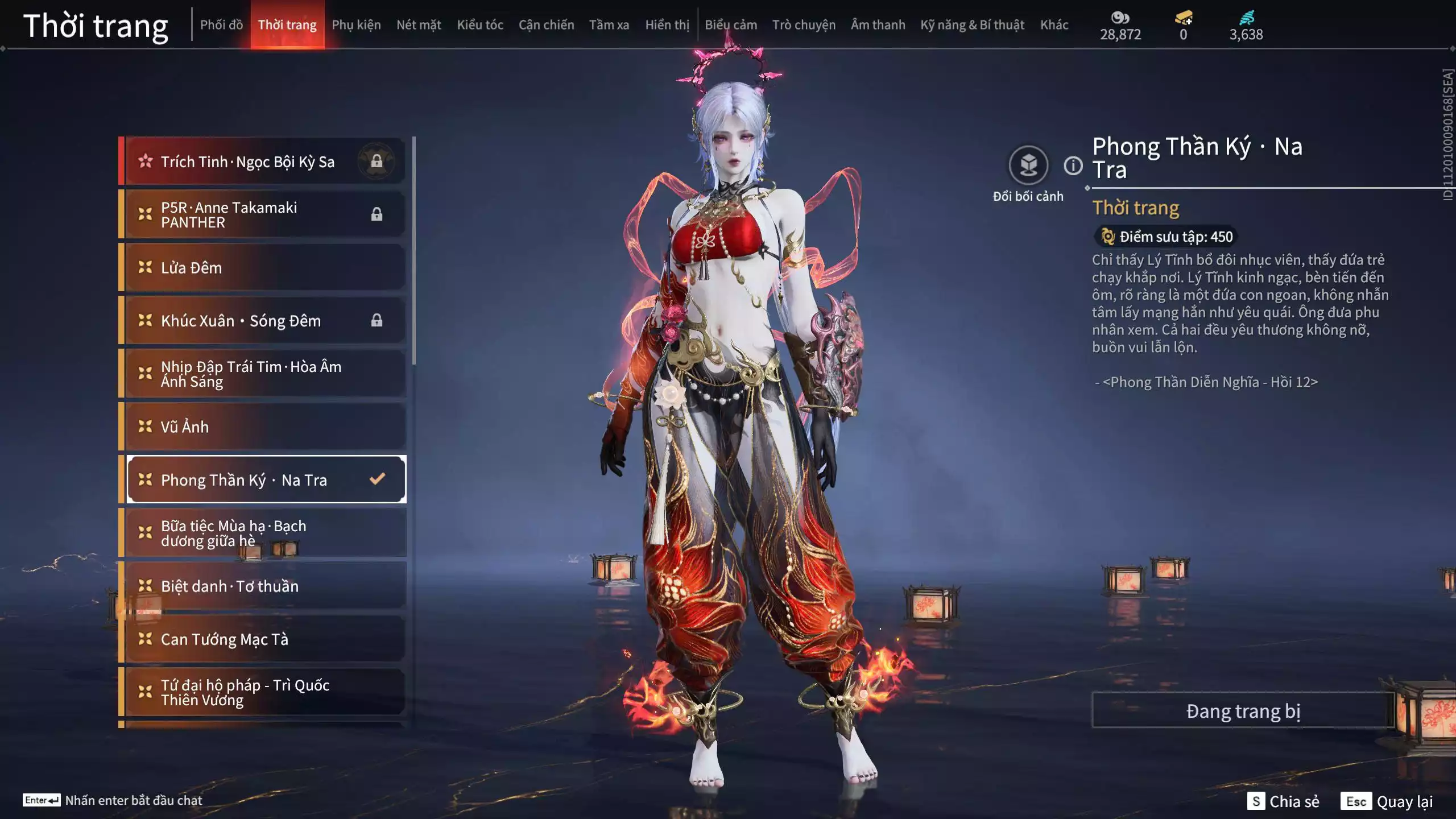 Ảnh ACC VIP MS: 010725 1 Trích Tinh: Cung-Hoa Sương Tiễn ( 1 Sao Vàng, 2 Sao Đỏ), 16 Vũ khí đỏ, 12 Trang Phục đỏ, 10 Thời Trang Bikini, 9 Phụ Kiện Hóa Hình, Nhiều Thời Trang Limited