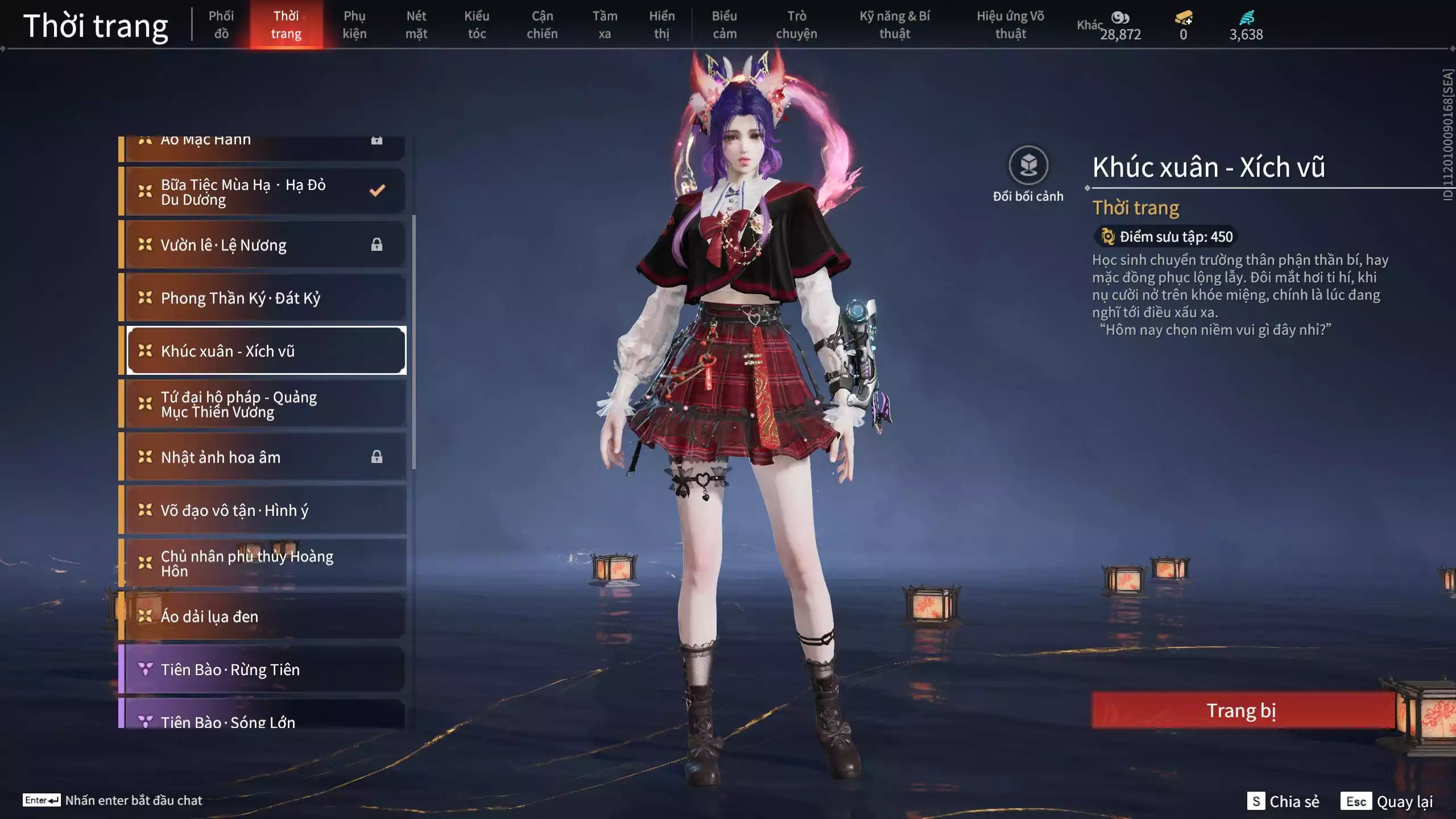 Ảnh ACC VIP MS: 010725 1 Trích Tinh: Cung-Hoa Sương Tiễn ( 1 Sao Vàng, 2 Sao Đỏ), 16 Vũ khí đỏ, 12 Trang Phục đỏ, 10 Thời Trang Bikini, 9 Phụ Kiện Hóa Hình, Nhiều Thời Trang Limited