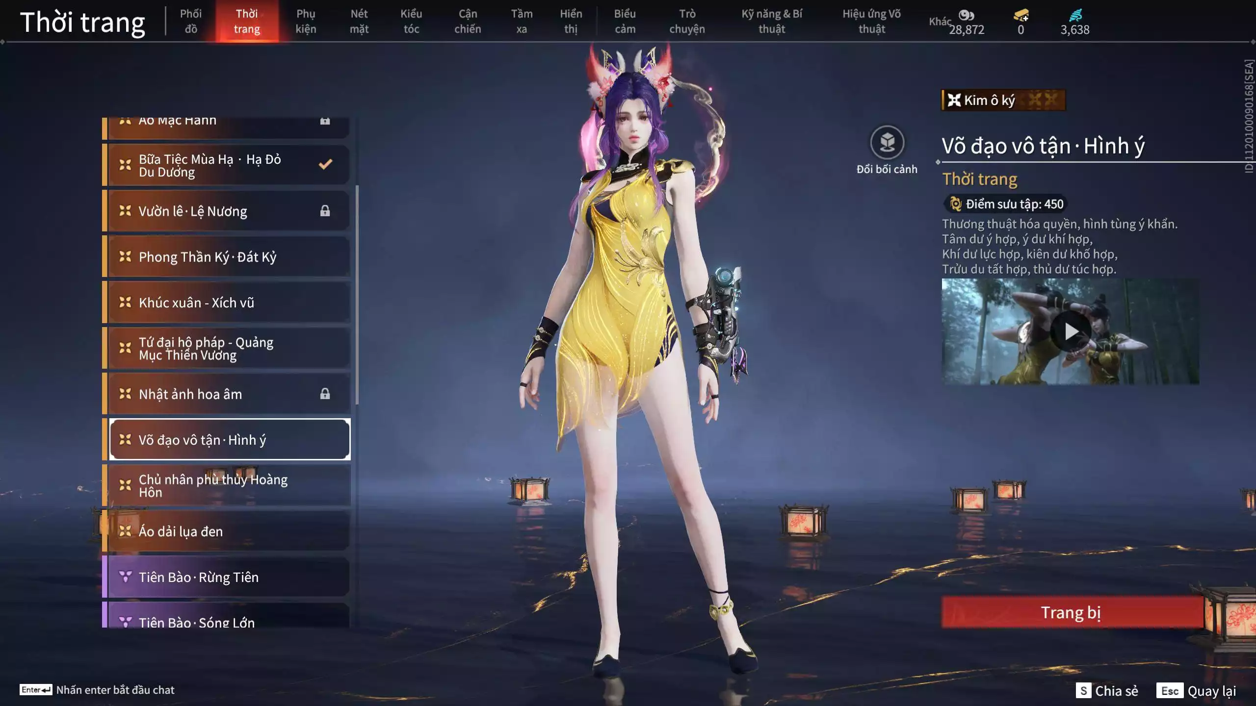 Ảnh ACC VIP MS: 010725 1 Trích Tinh: Cung-Hoa Sương Tiễn ( 1 Sao Vàng, 2 Sao Đỏ), 16 Vũ khí đỏ, 12 Trang Phục đỏ, 10 Thời Trang Bikini, 9 Phụ Kiện Hóa Hình, Nhiều Thời Trang Limited