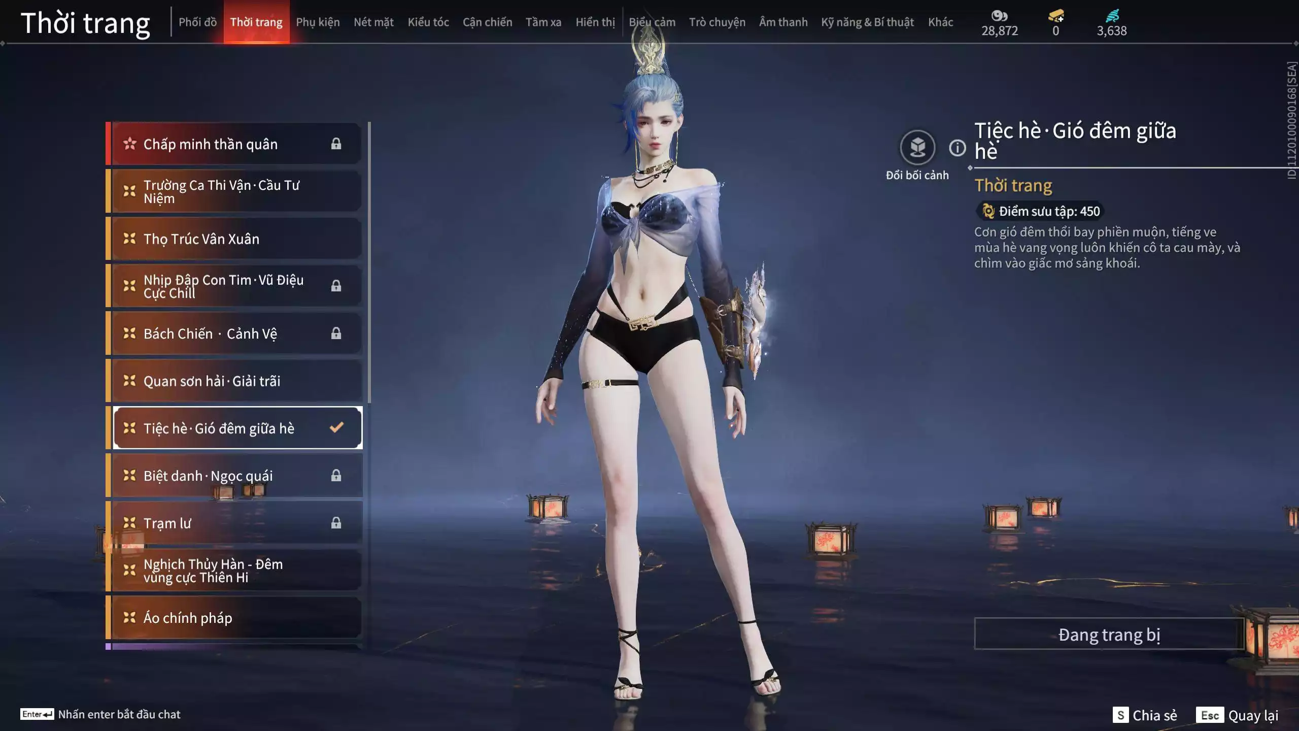 Ảnh ACC VIP MS: 010725 1 Trích Tinh: Cung-Hoa Sương Tiễn ( 1 Sao Vàng, 2 Sao Đỏ), 16 Vũ khí đỏ, 12 Trang Phục đỏ, 10 Thời Trang Bikini, 9 Phụ Kiện Hóa Hình, Nhiều Thời Trang Limited