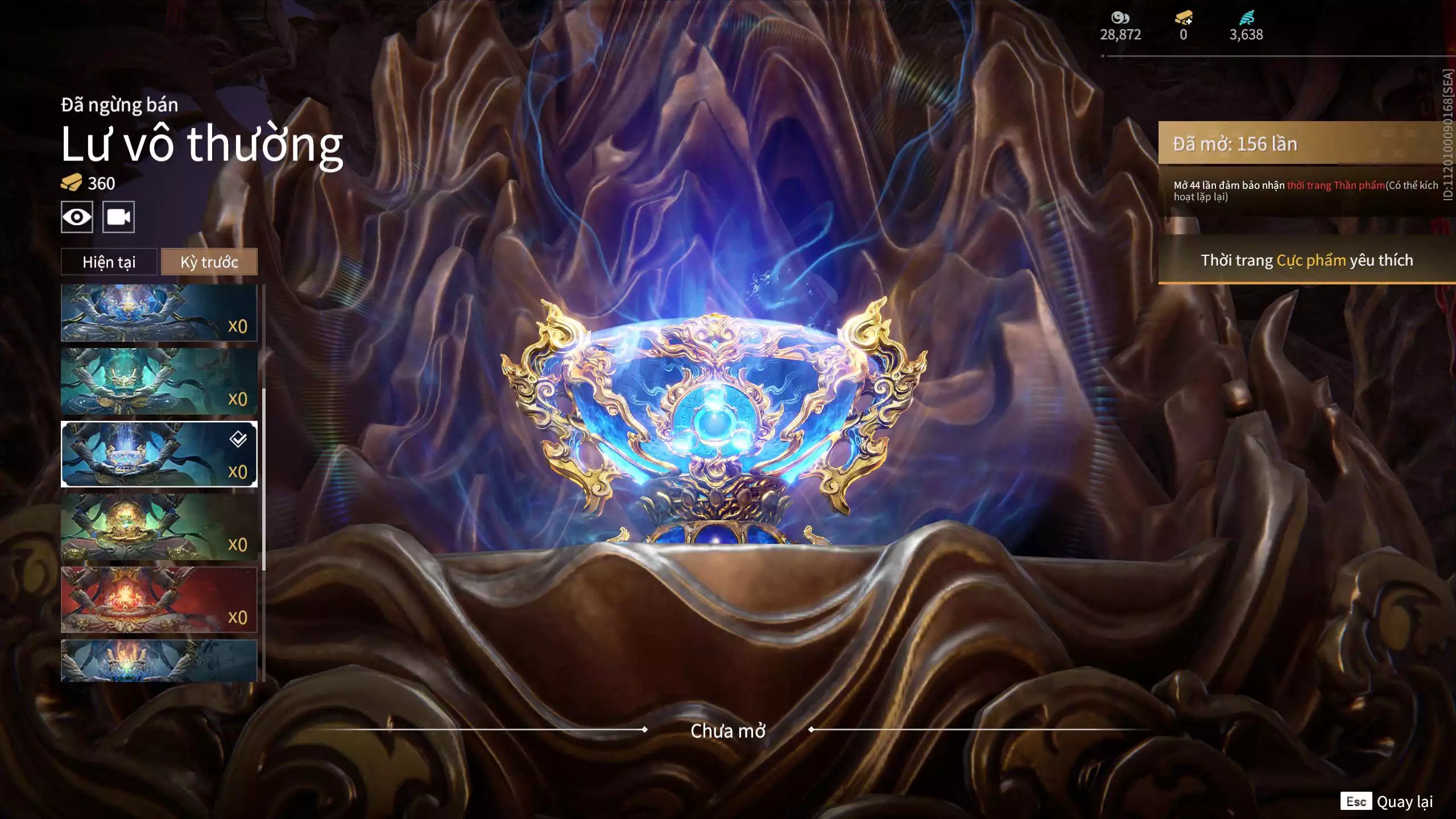 Ảnh ACC VIP MS: 010725 1 Trích Tinh: Cung-Hoa Sương Tiễn ( 1 Sao Vàng, 2 Sao Đỏ), 16 Vũ khí đỏ, 12 Trang Phục đỏ, 10 Thời Trang Bikini, 9 Phụ Kiện Hóa Hình, Nhiều Thời Trang Limited