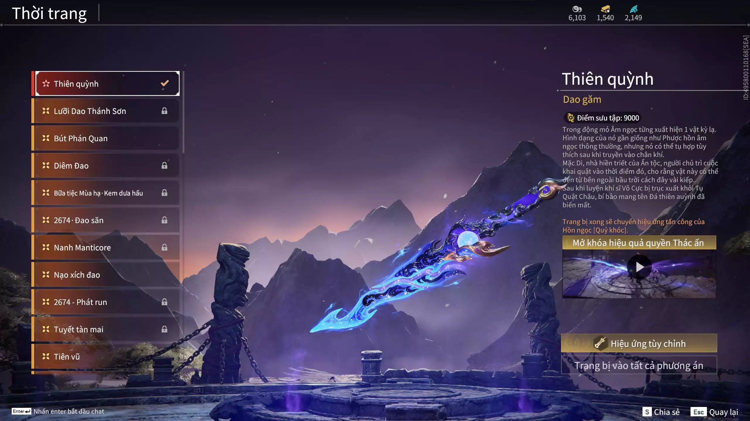Ảnh Acc 637: *** Dư 1m Steam + 1k5 vàng ***5 Vũ khí đỏ: Gậy Như Ý, Thiên Quỳnh, Tinh Đế, Kích Phi Tướng, Ngược Đêm Rạng, 4 Trang phục đỏ: Tân Hôn Nhuộm Đỏ, Cô Phù Thủy Nhỏ, Hóa Thân Minh Vương, Điệp Mộng