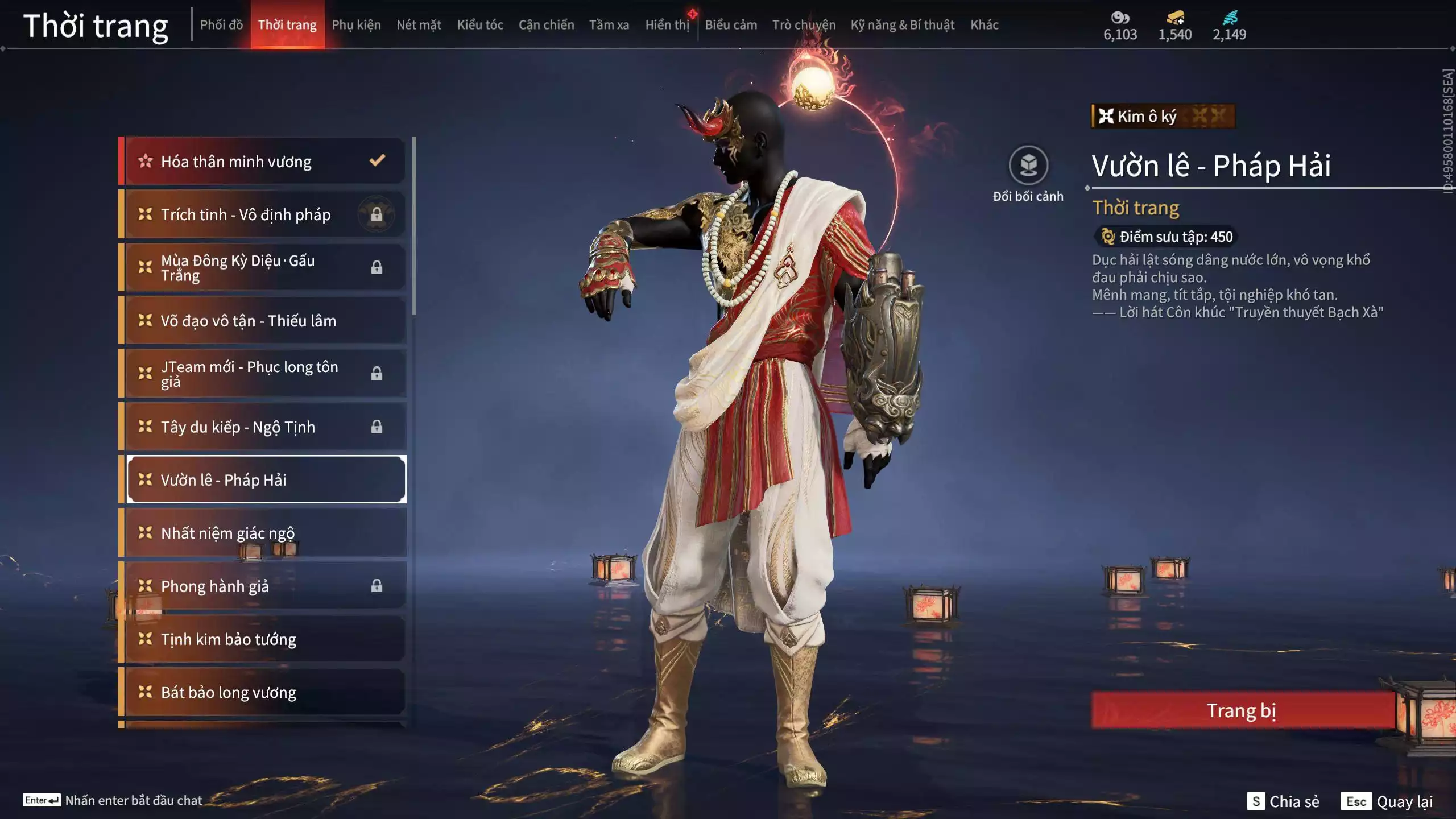 Ảnh Acc 637: *** Dư 1m Steam + 1k5 vàng ***5 Vũ khí đỏ: Gậy Như Ý, Thiên Quỳnh, Tinh Đế, Kích Phi Tướng, Ngược Đêm Rạng, 4 Trang phục đỏ: Tân Hôn Nhuộm Đỏ, Cô Phù Thủy Nhỏ, Hóa Thân Minh Vương, Điệp Mộng