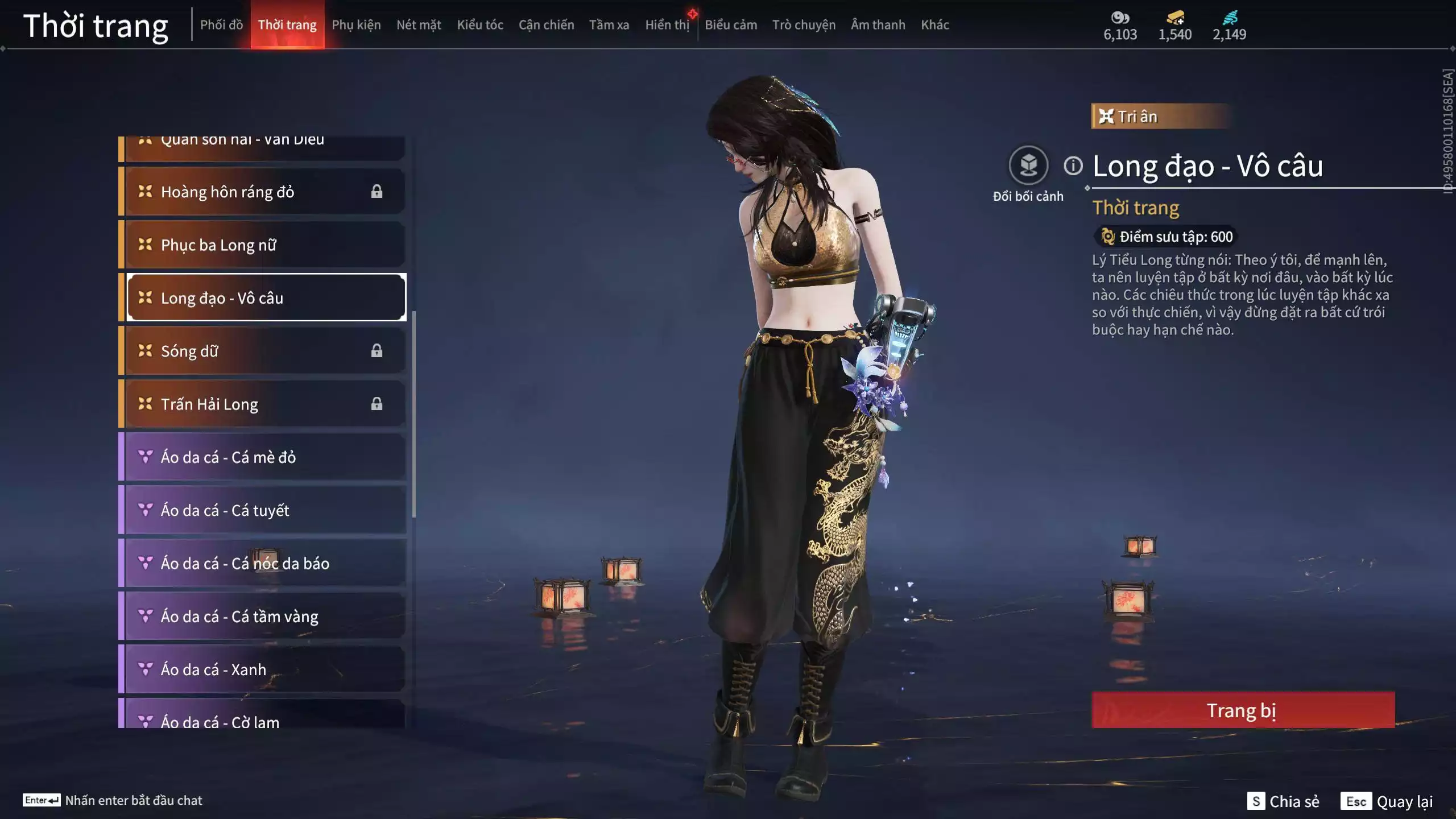 Ảnh Acc 637: *** Dư 1m Steam + 1k5 vàng ***5 Vũ khí đỏ: Gậy Như Ý, Thiên Quỳnh, Tinh Đế, Kích Phi Tướng, Ngược Đêm Rạng, 4 Trang phục đỏ: Tân Hôn Nhuộm Đỏ, Cô Phù Thủy Nhỏ, Hóa Thân Minh Vương, Điệp Mộng