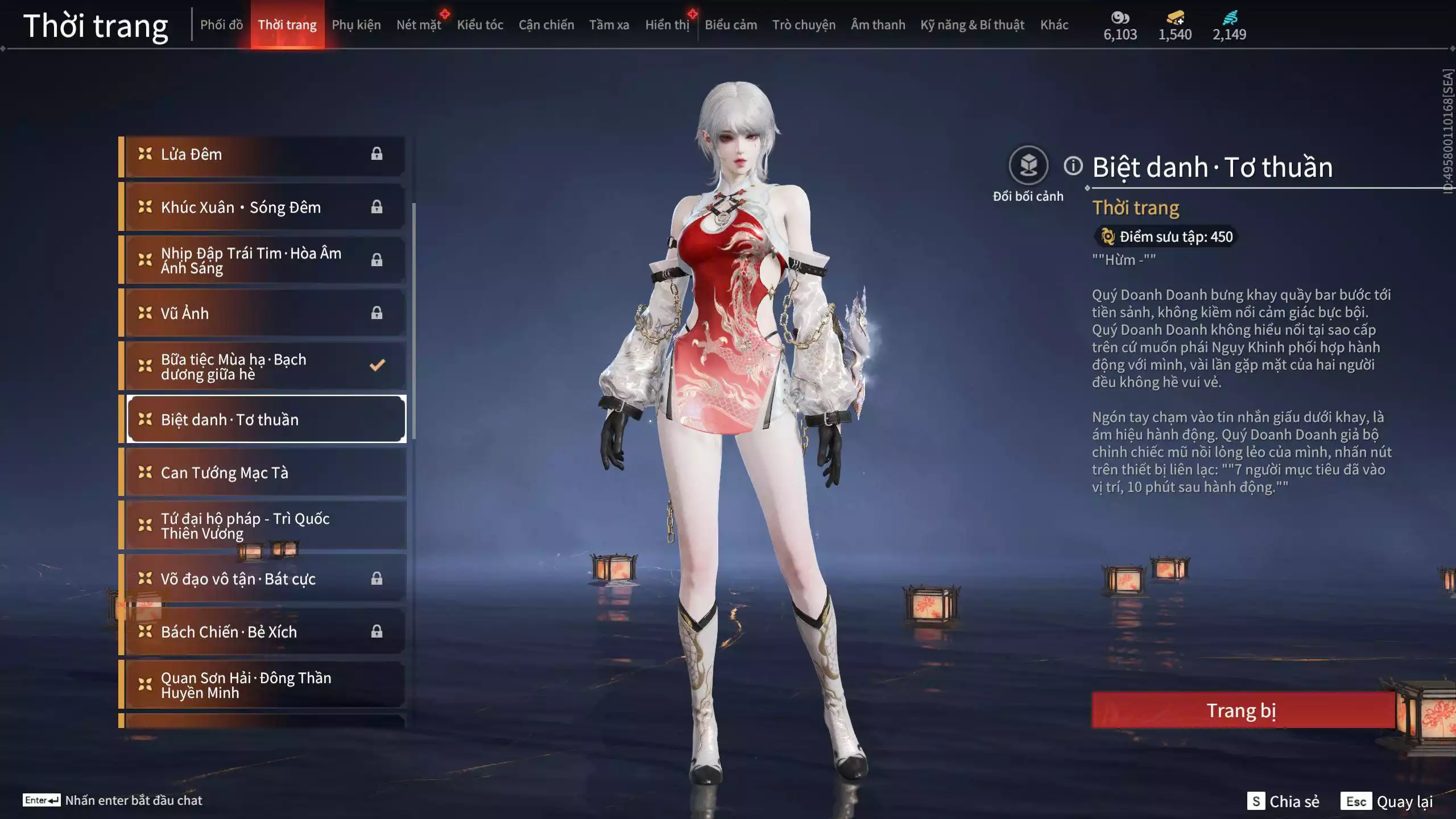 Ảnh Acc 637: *** Dư 1m Steam + 1k5 vàng ***5 Vũ khí đỏ: Gậy Như Ý, Thiên Quỳnh, Tinh Đế, Kích Phi Tướng, Ngược Đêm Rạng, 4 Trang phục đỏ: Tân Hôn Nhuộm Đỏ, Cô Phù Thủy Nhỏ, Hóa Thân Minh Vương, Điệp Mộng