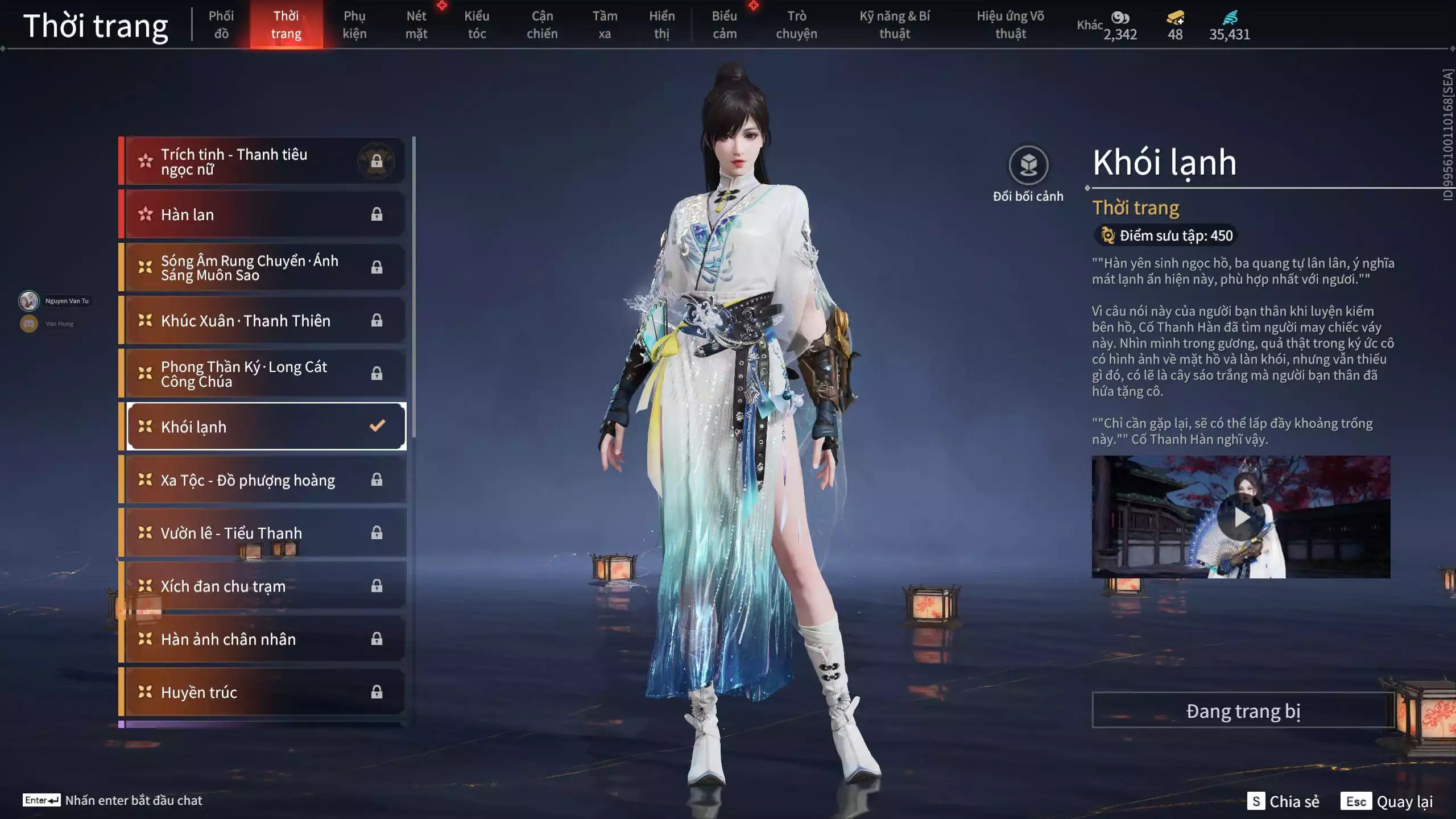 Ảnh Acc 641: 3 Vũ khí đỏ: Mãnh Hổ Trảm, Kiếm Thiếu Dương, Tinh Đế, 1 Trang phục đỏ: Lăng Tiêu Vũ