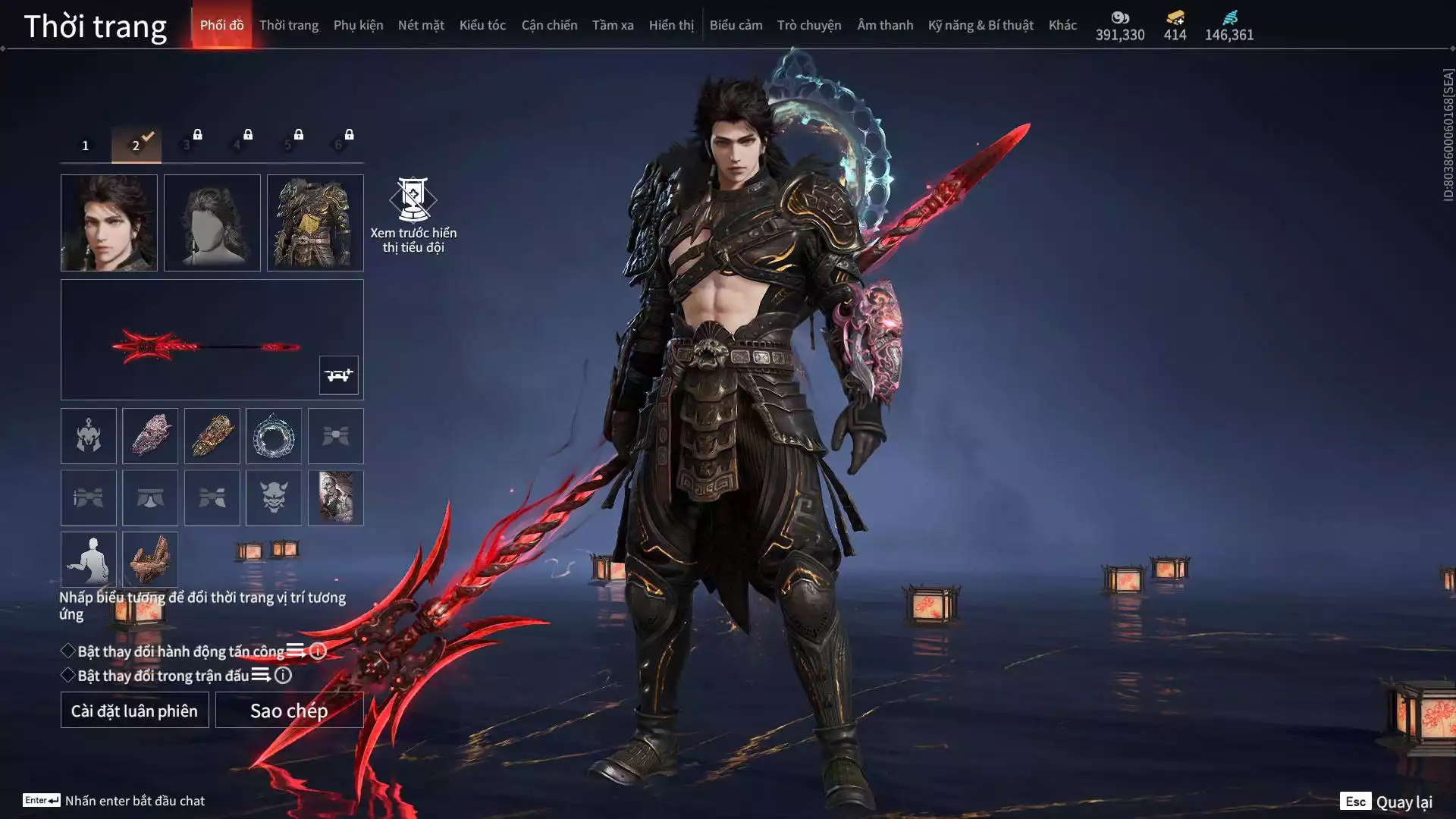 Ảnh Acc 13 đỏ, 6 Vũ Khí Đỏ, 6 Trang phục đỏ, 1 bikini, nhiều đồ vàng, đã mua battle pass, dư 500K Steam.