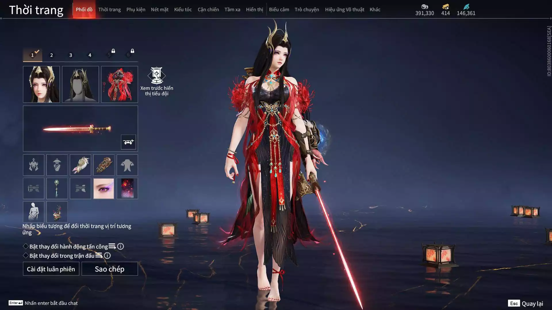 Ảnh Acc 13 đỏ, 6 Vũ Khí Đỏ, 6 Trang phục đỏ, 1 bikini, nhiều đồ vàng, đã mua battle pass, dư 500K Steam.