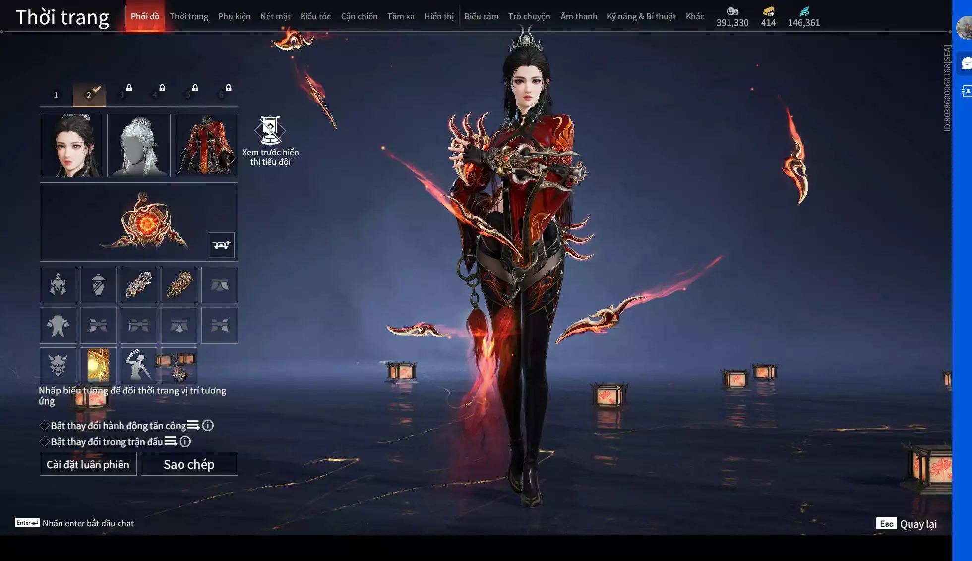 Ảnh Acc 13 đỏ, 6 Vũ Khí Đỏ, 6 Trang phục đỏ, 1 bikini, nhiều đồ vàng, đã mua battle pass, dư 500K Steam.