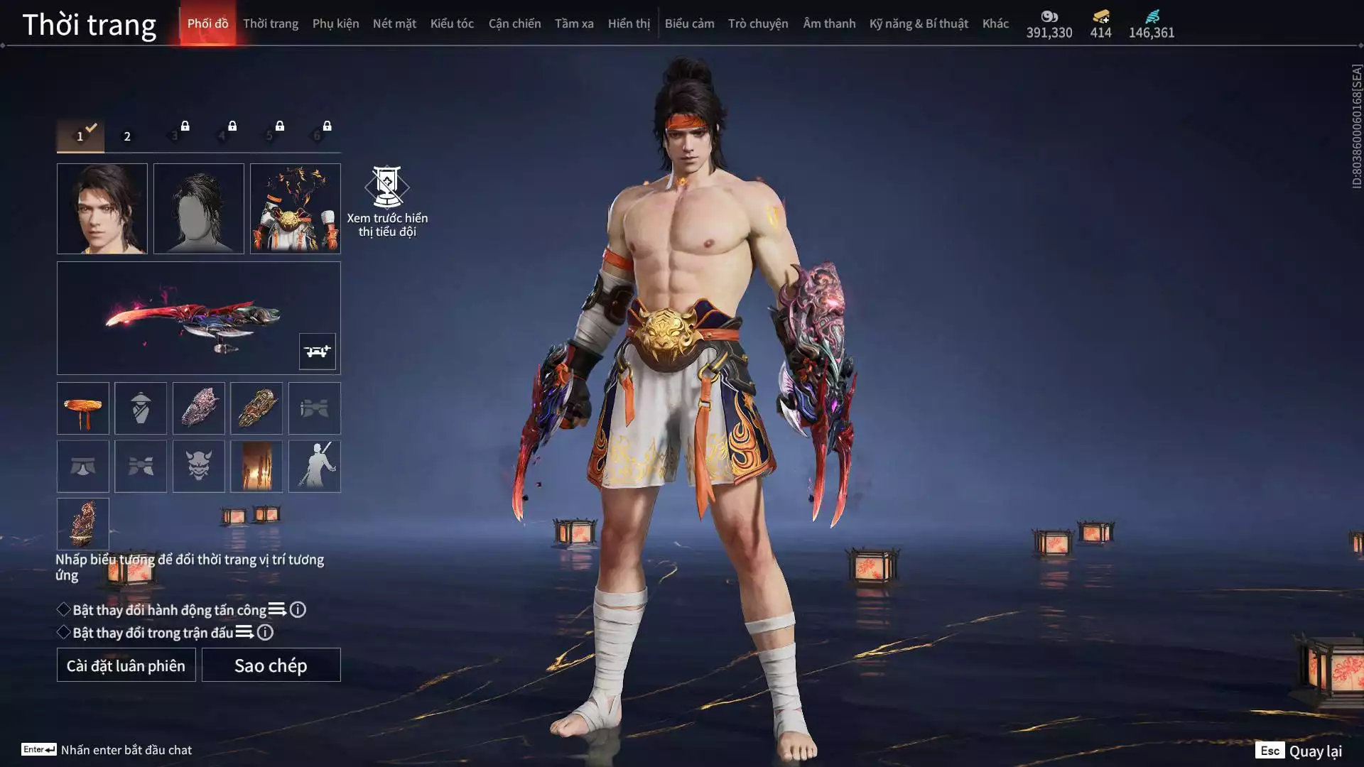 Ảnh Acc 13 đỏ, 6 Vũ Khí Đỏ, 6 Trang phục đỏ, 1 bikini, nhiều đồ vàng, đã mua battle pass, dư 500K Steam.