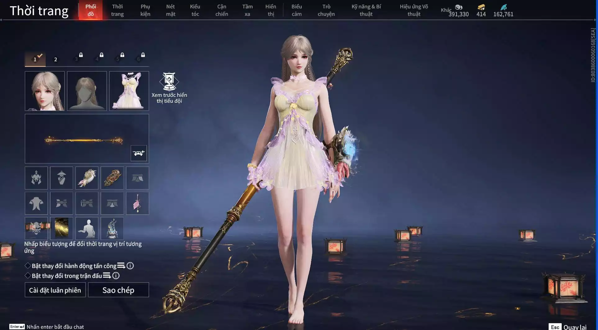 Ảnh Acc 13 đỏ, 6 Vũ Khí Đỏ, 6 Trang phục đỏ, 1 bikini, nhiều đồ vàng, đã mua battle pass, dư 500K Steam.