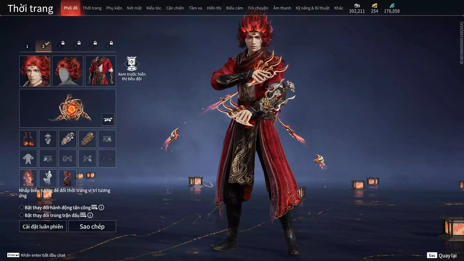 Ảnh Acc 13 đỏ, 6 Vũ Khí Đỏ, 6 Trang phục đỏ, 1 bikini, nhiều đồ vàng, đã mua battle pass, dư 500K Steam.