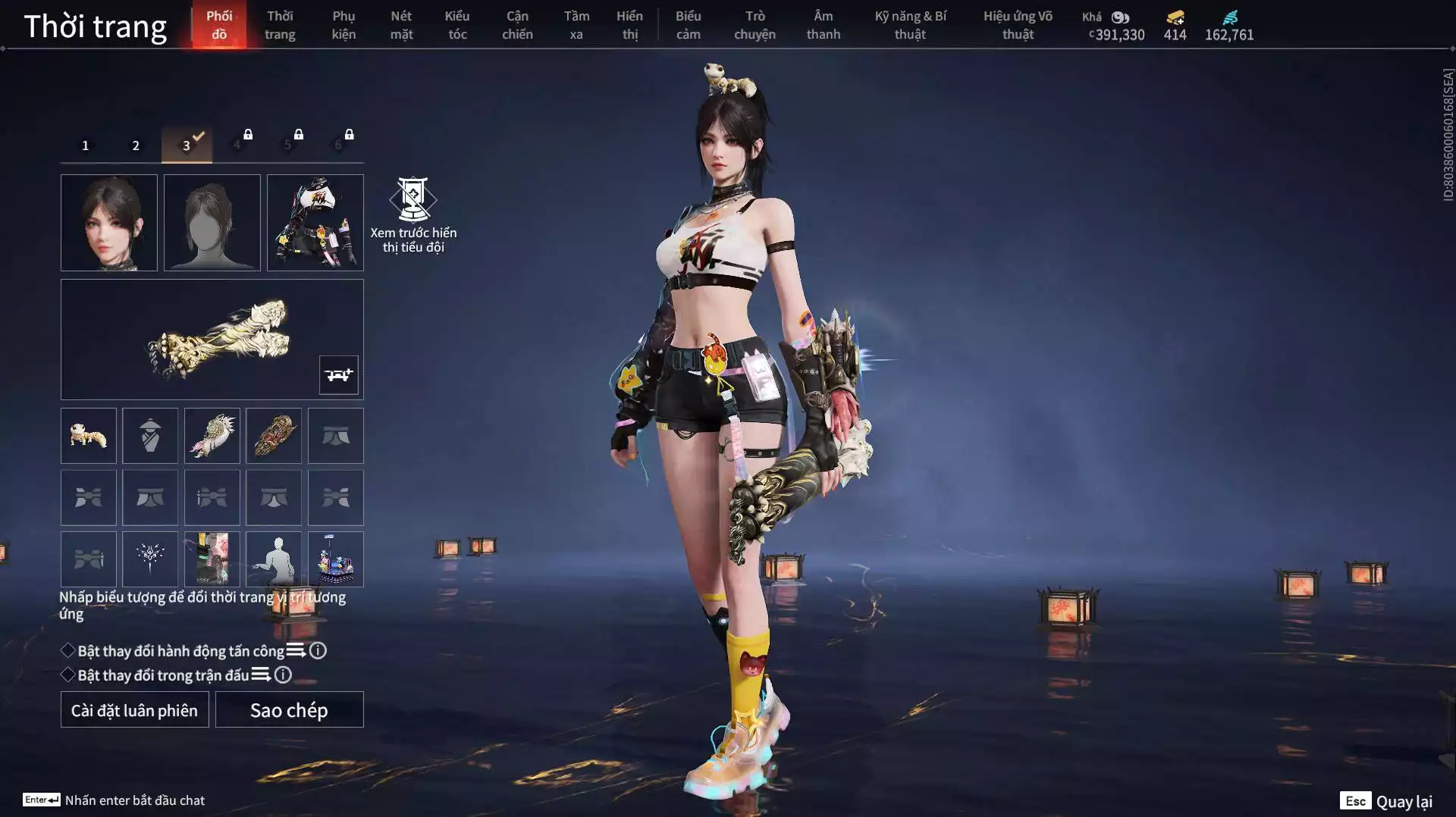 Ảnh Acc 13 đỏ, 6 Vũ Khí Đỏ, 6 Trang phục đỏ, 1 bikini, nhiều đồ vàng, đã mua battle pass, dư 500K Steam.