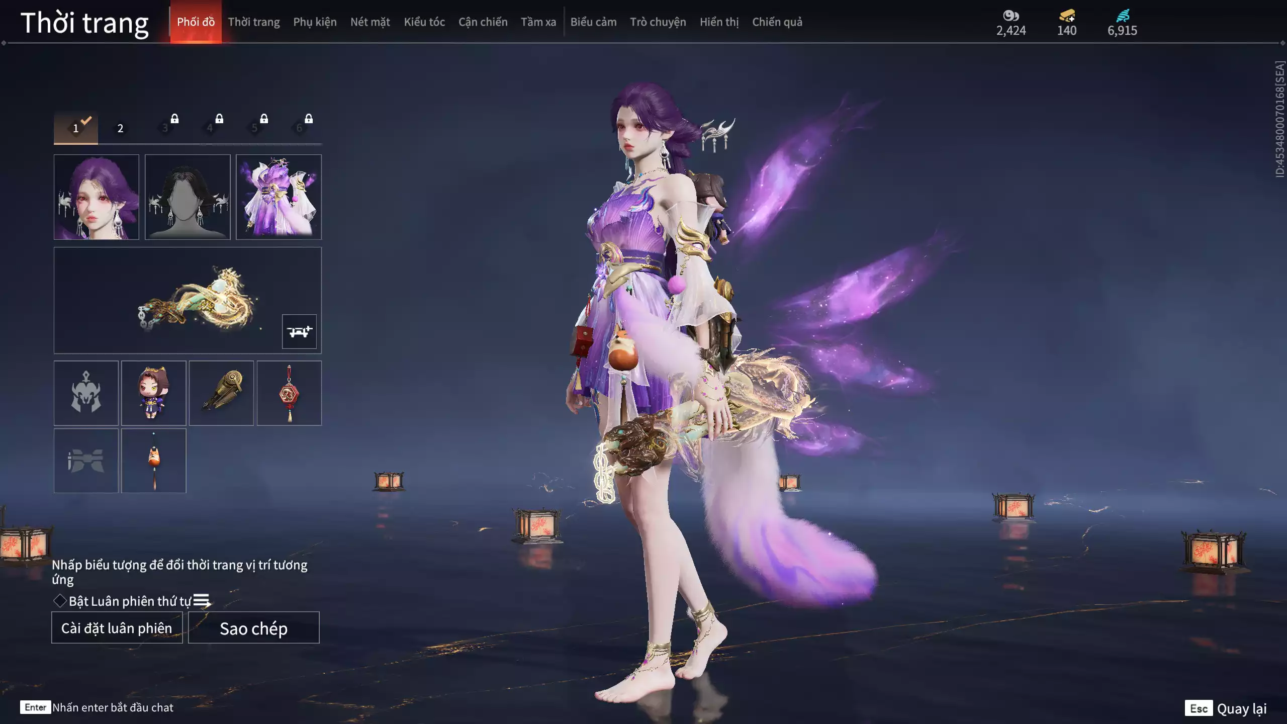 Ảnh Acc 403: 2 Vũ khí đỏ: Song Long Chầu Nguyệt, Đại Đao Lang Vương, 3 Trang phục đỏ: Yêu Hồ Thông Thiên, Lệ Giao Nhân, Giám Binh Hung Thần