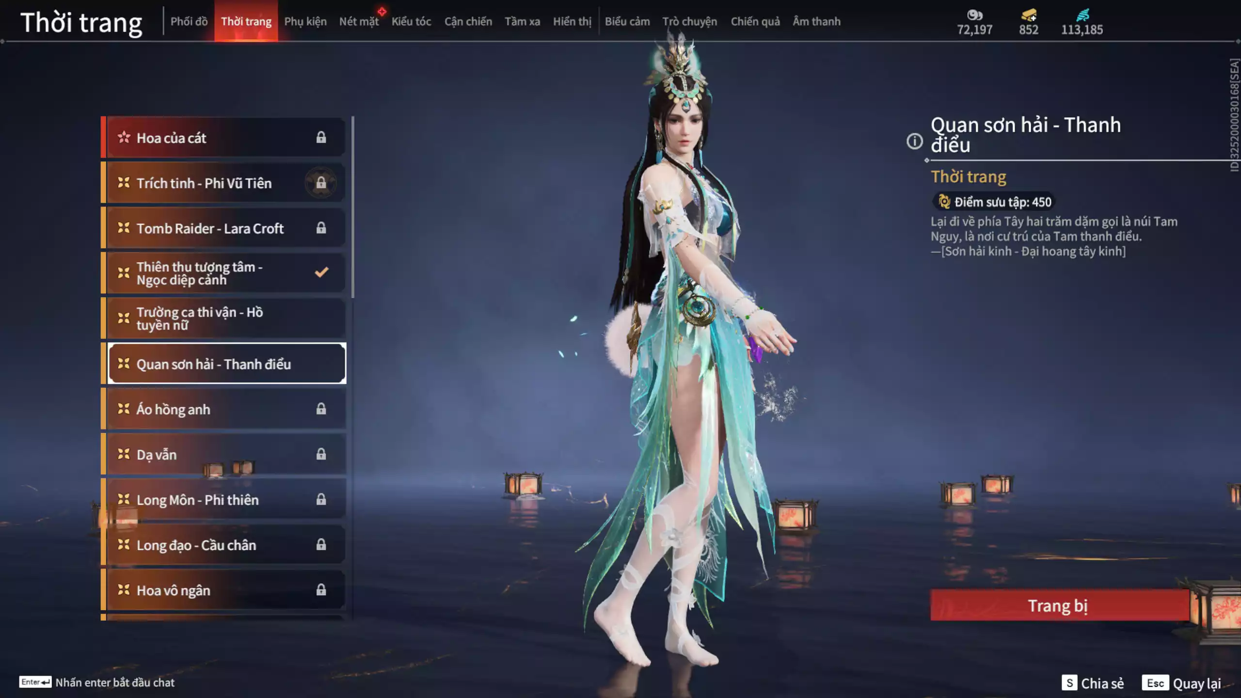 Ảnh Acc 566: 4 Vũ khí đỏ: Tinh Đế, Song Long Chầu Nguyệt, Kích Phi Tướng, Long Tước, 2 Trang phục đỏ: Hóa Thân Minh Vương, Báu Vật Biển