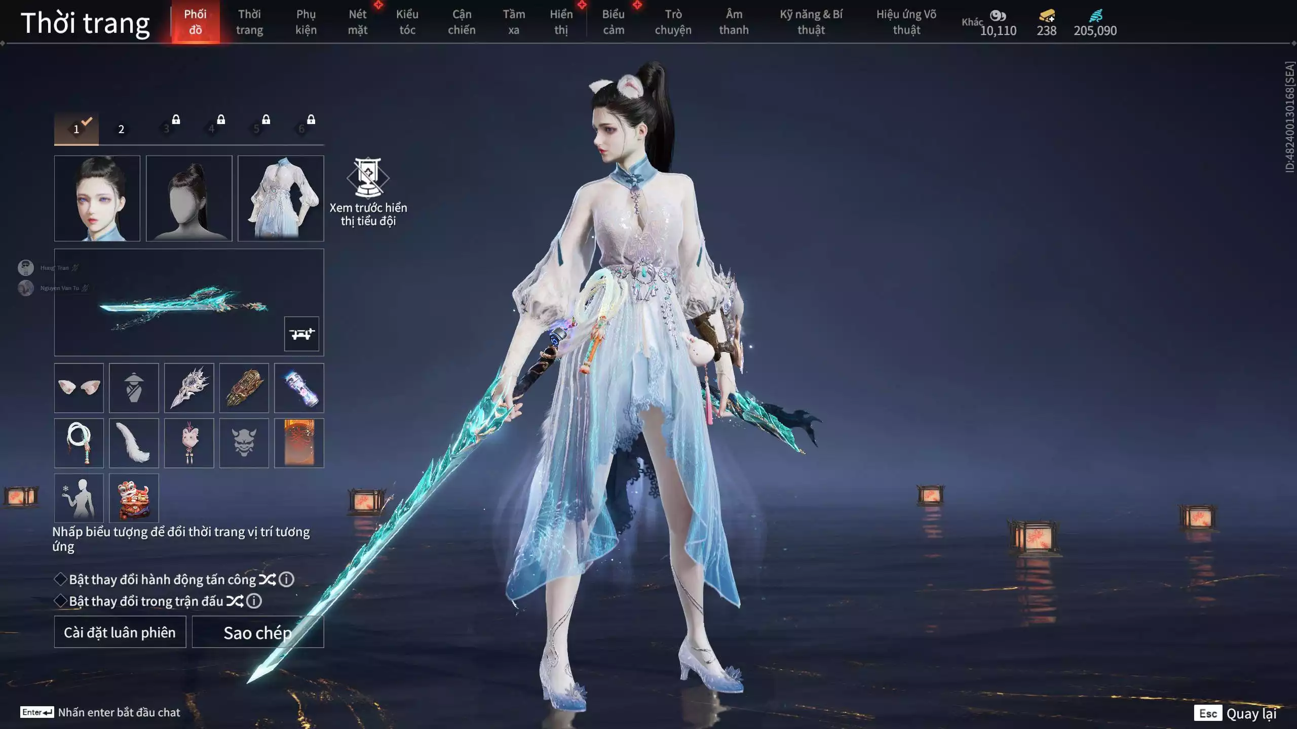 Ảnh Acc 648: Steam có *** Black Myth: Wukong ***, 8 Vũ khí đỏ, 4 Trang phục đỏ