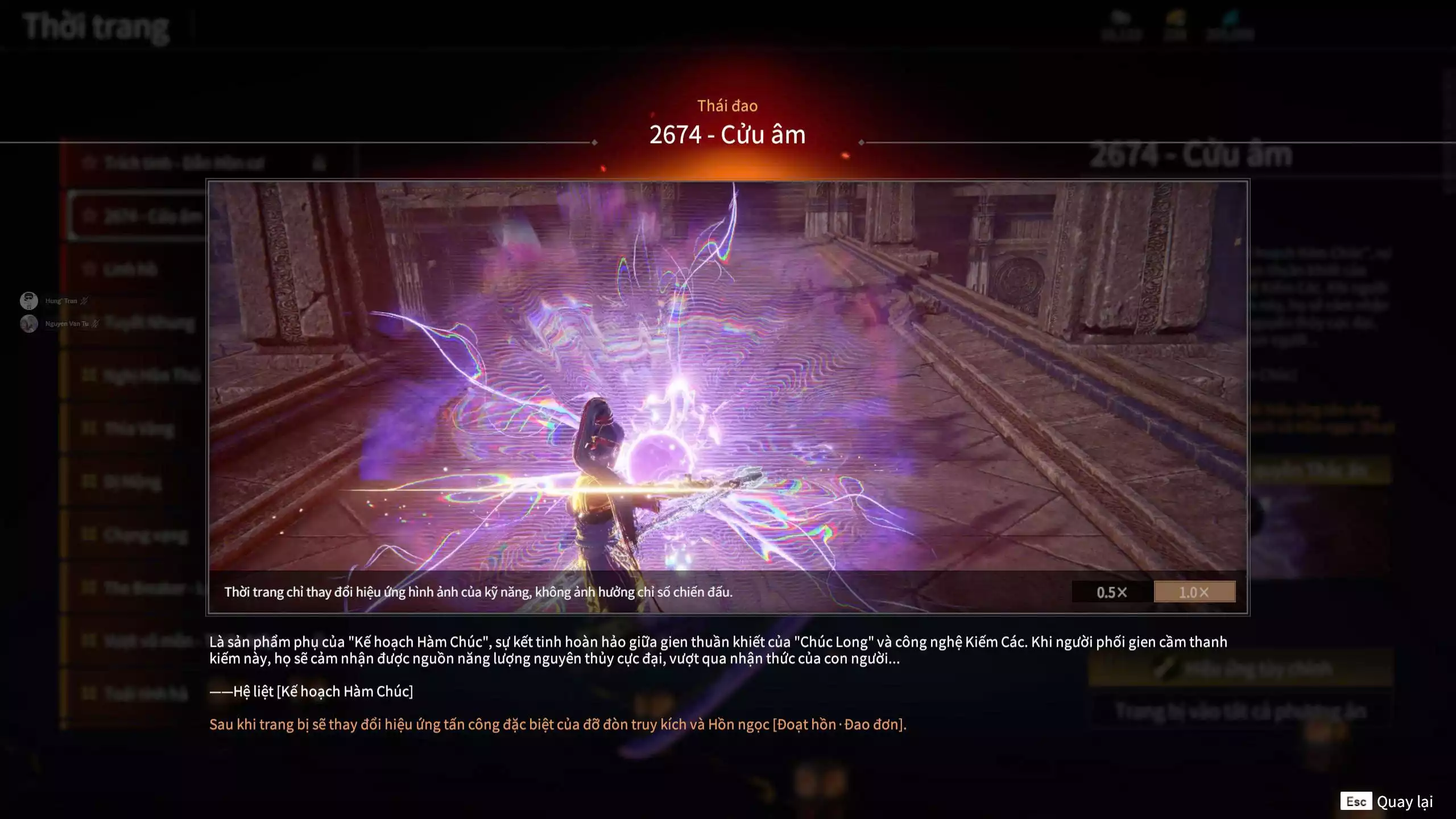 Ảnh Acc 648: Steam có *** Black Myth: Wukong ***, 8 Vũ khí đỏ, 4 Trang phục đỏ
