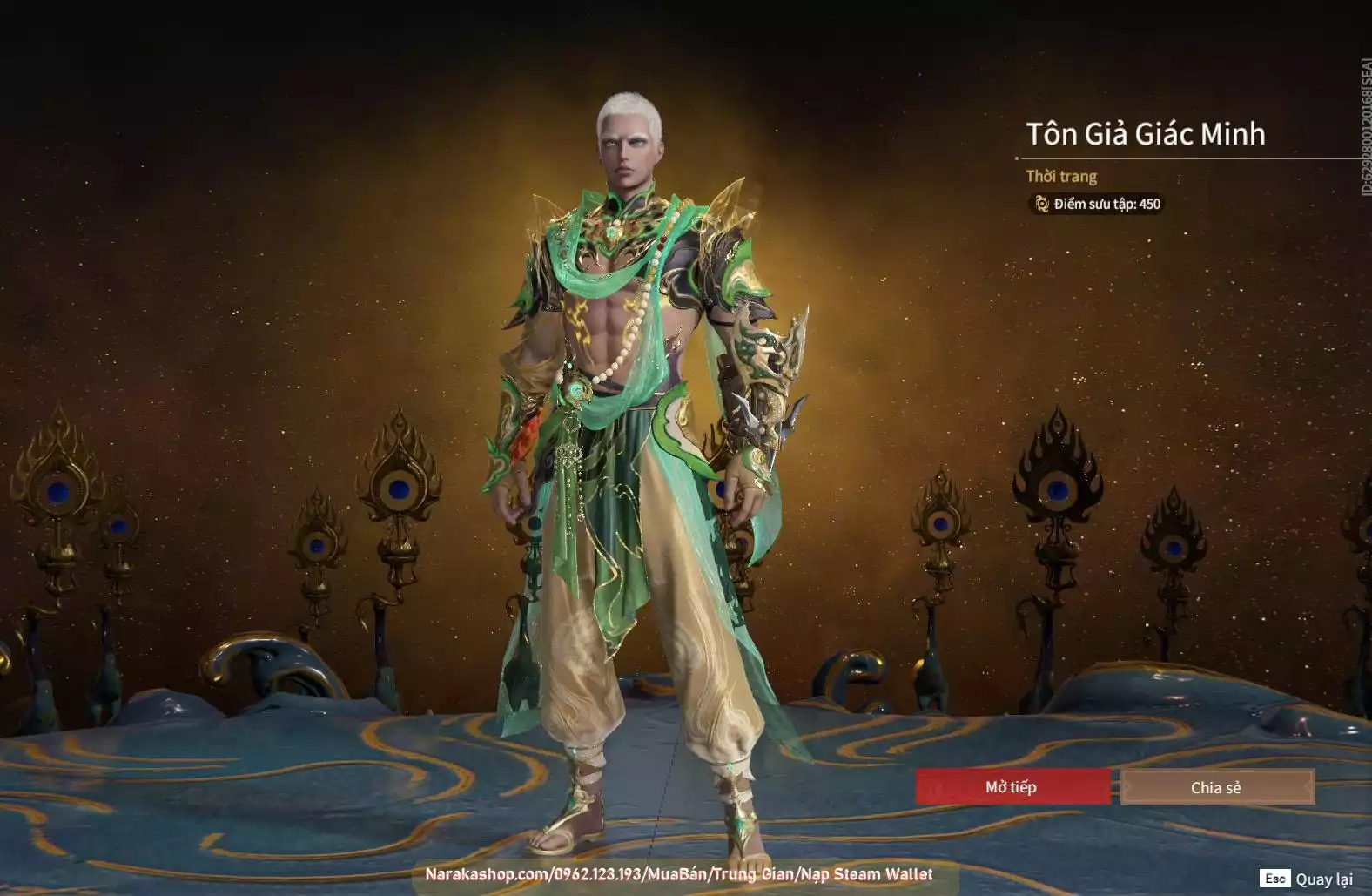 Ảnh Acc 614:Trích Tinh: Tín Thủ Trảm Long ( 1 sao vàng), 12 Vũ khí đỏ, 7 Trang phục đỏ