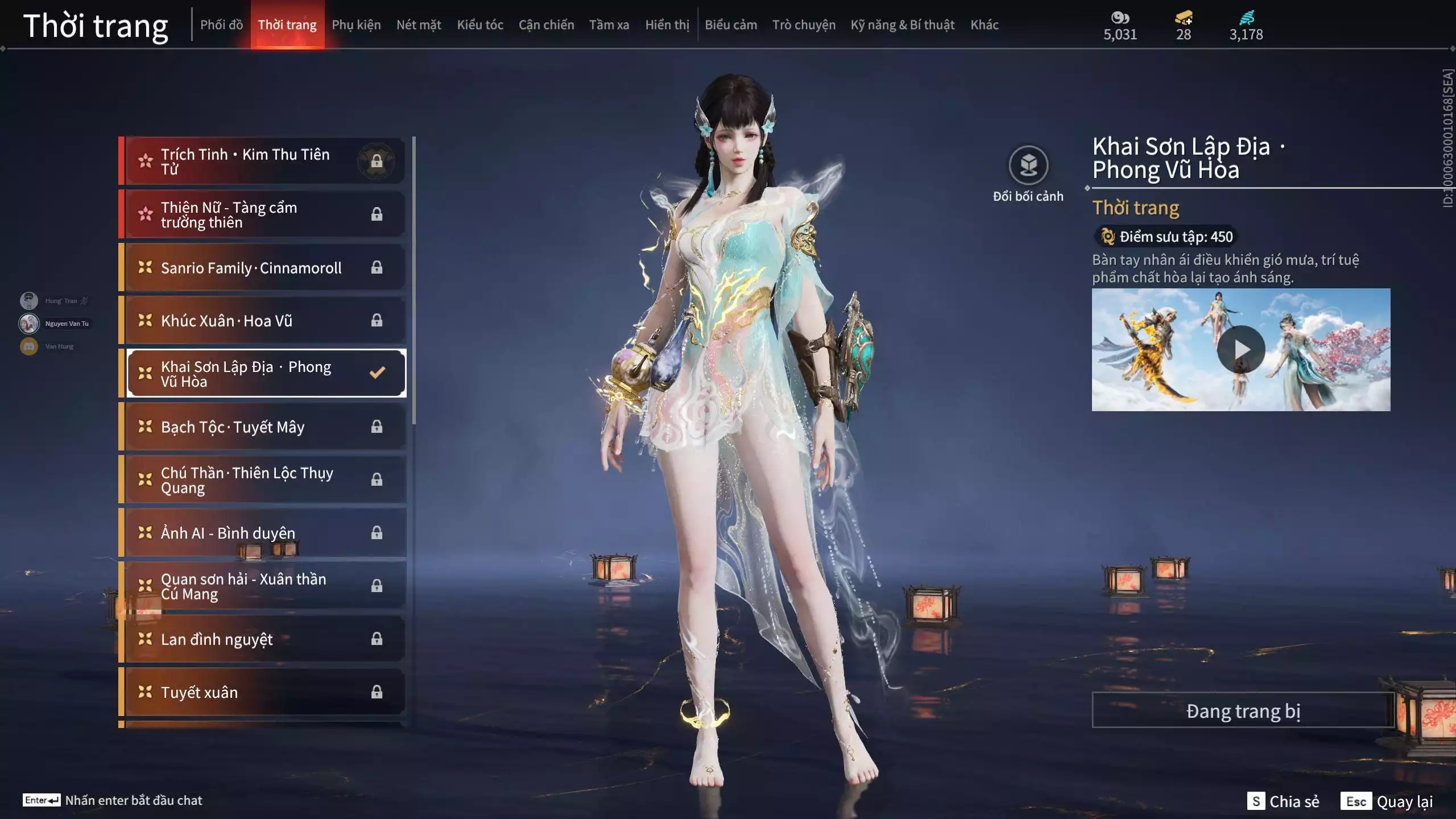 Ảnh Acc 627: 3 Vũ Khí Đỏ: Tinh đế, Đại Đao Lang Vương, Long Tước, 2 Trang Phục Đỏ: Tiên Nữ Trong Tranh, Điệp Mộng