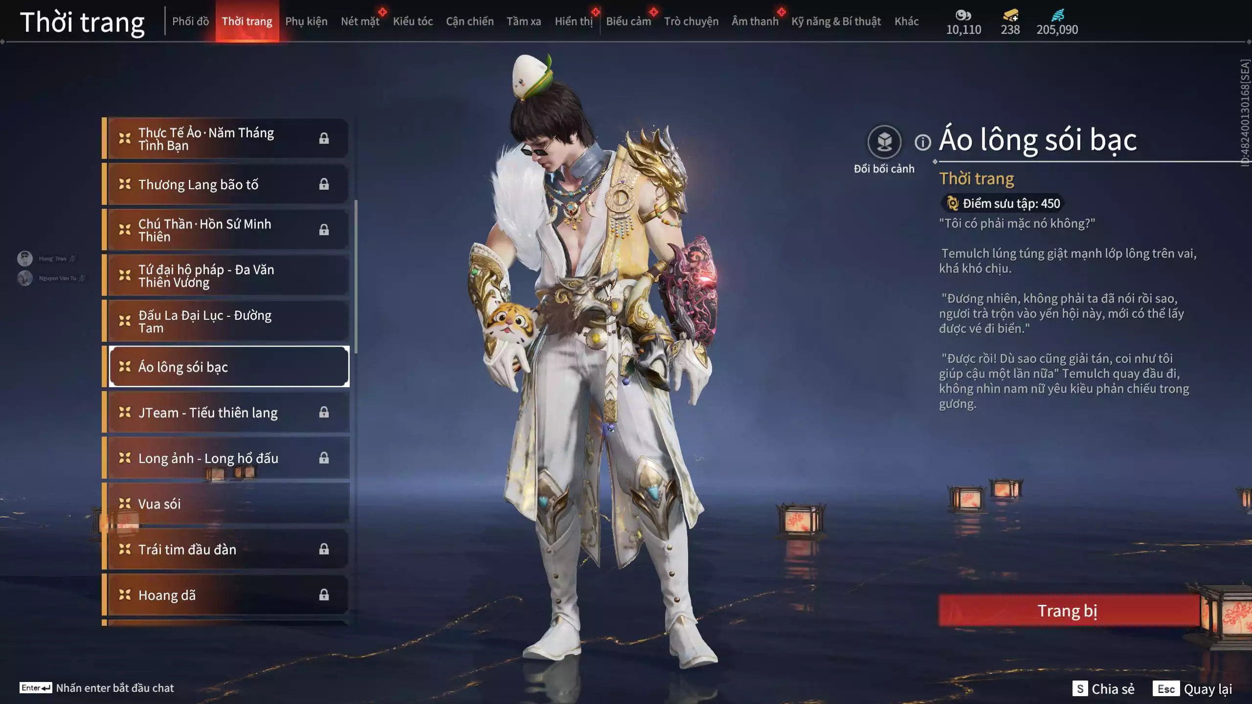 Ảnh Acc 648: Steam có *** Black Myth: Wukong ***, 8 Vũ khí đỏ, 4 Trang phục đỏ
