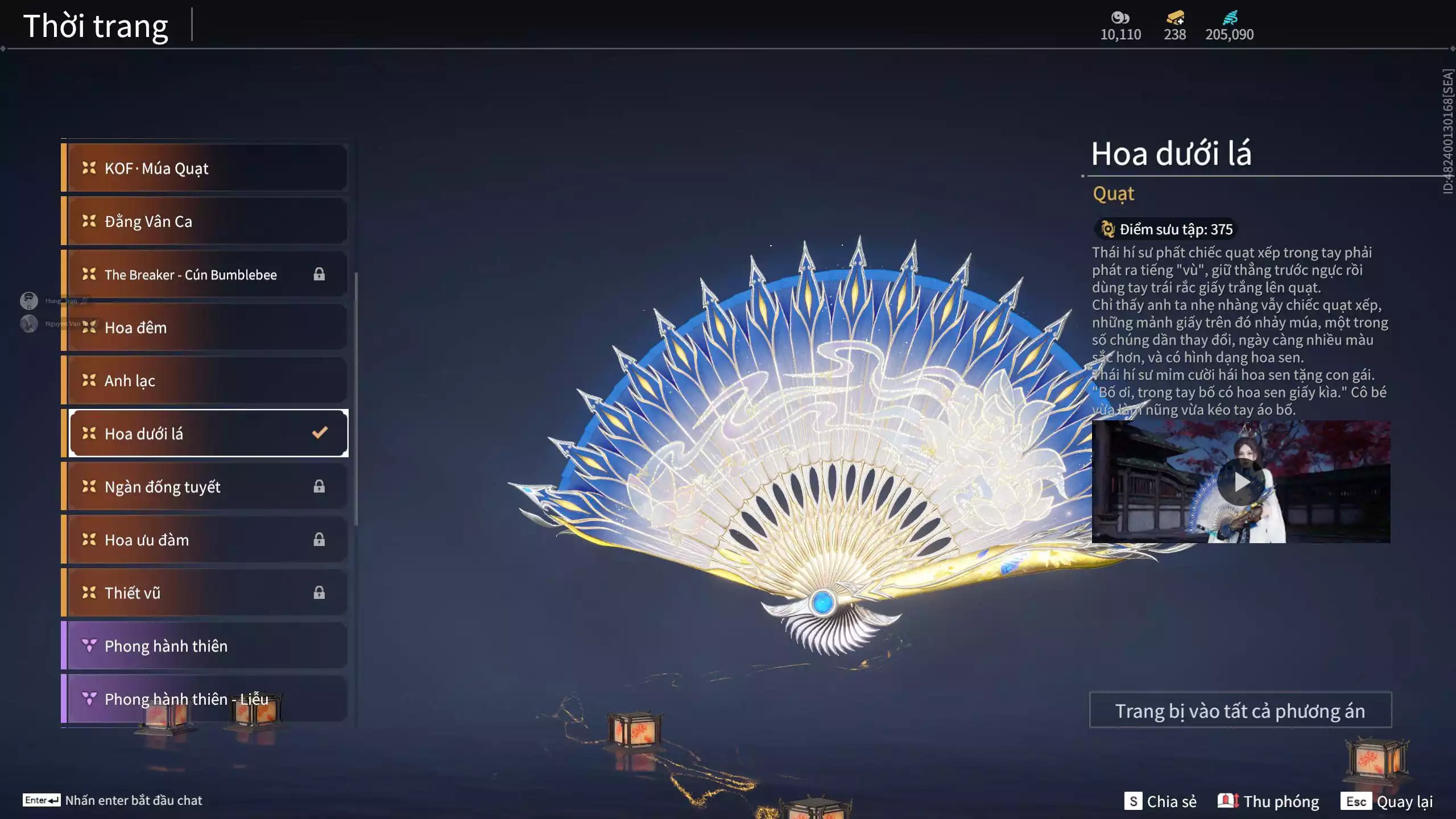 Ảnh Acc 648: Steam có *** Black Myth: Wukong ***, 8 Vũ khí đỏ, 4 Trang phục đỏ