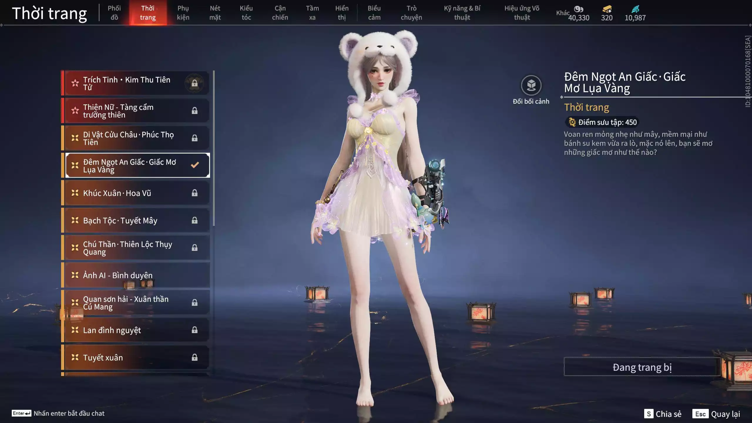 Ảnh Acc 654: 6 Vũ khí đỏ: Thương Nhai Giác, Đại Đao Lang Vương, Long Tước, Kích Phi Tướng, Song Long Chầu Nguyệt, Tinh Đế,  1 Trang phục đỏ: Hỏa Ngục Đế Giáp
