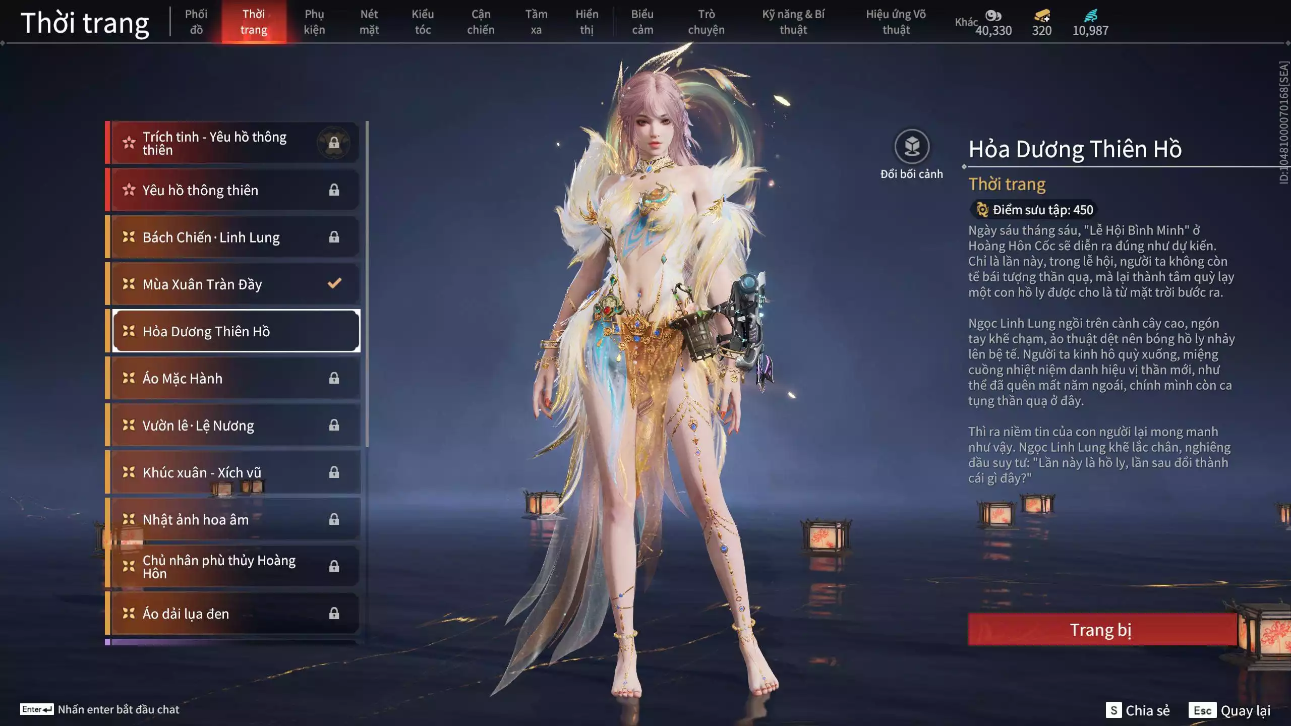 Ảnh Acc 654: 6 Vũ khí đỏ: Thương Nhai Giác, Đại Đao Lang Vương, Long Tước, Kích Phi Tướng, Song Long Chầu Nguyệt, Tinh Đế,  1 Trang phục đỏ: Hỏa Ngục Đế Giáp