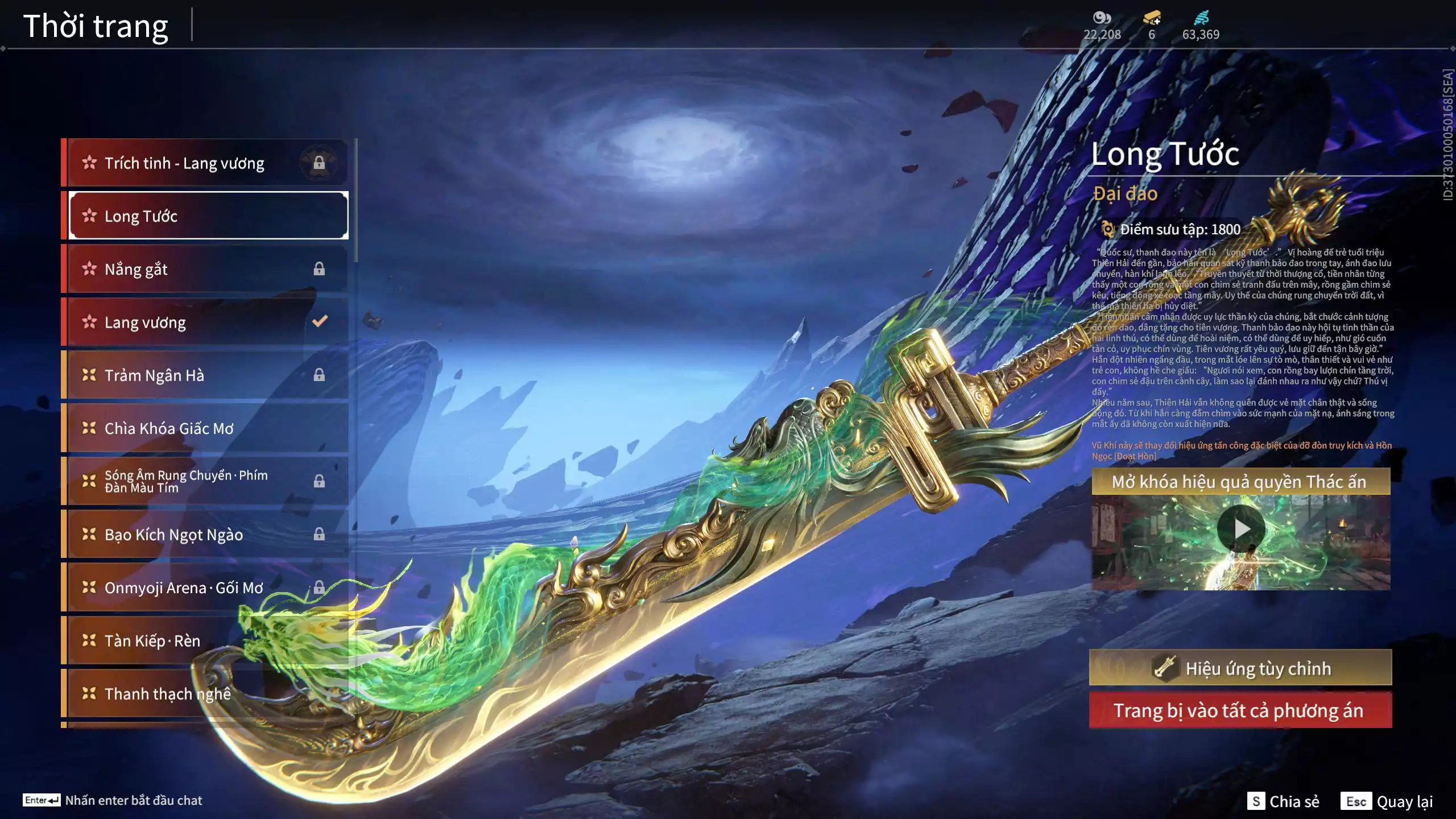 Ảnh Acc 341:***Thương Cờ Luận Võ*** Bản Ultimate