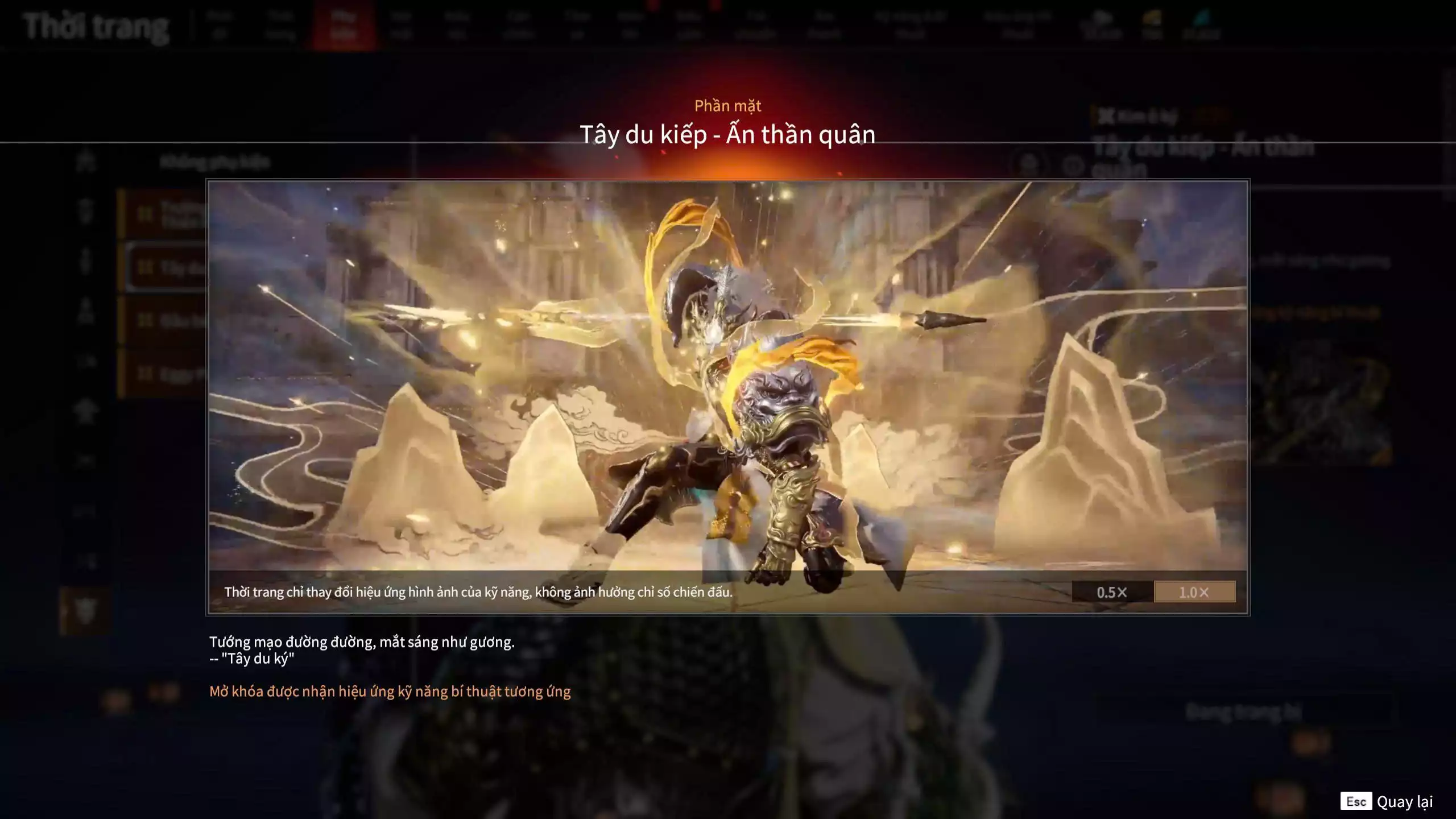 Ảnh Acc 614:Trích Tinh: Tín Thủ Trảm Long ( 1 sao vàng), 12 Vũ khí đỏ, 7 Trang phục đỏ