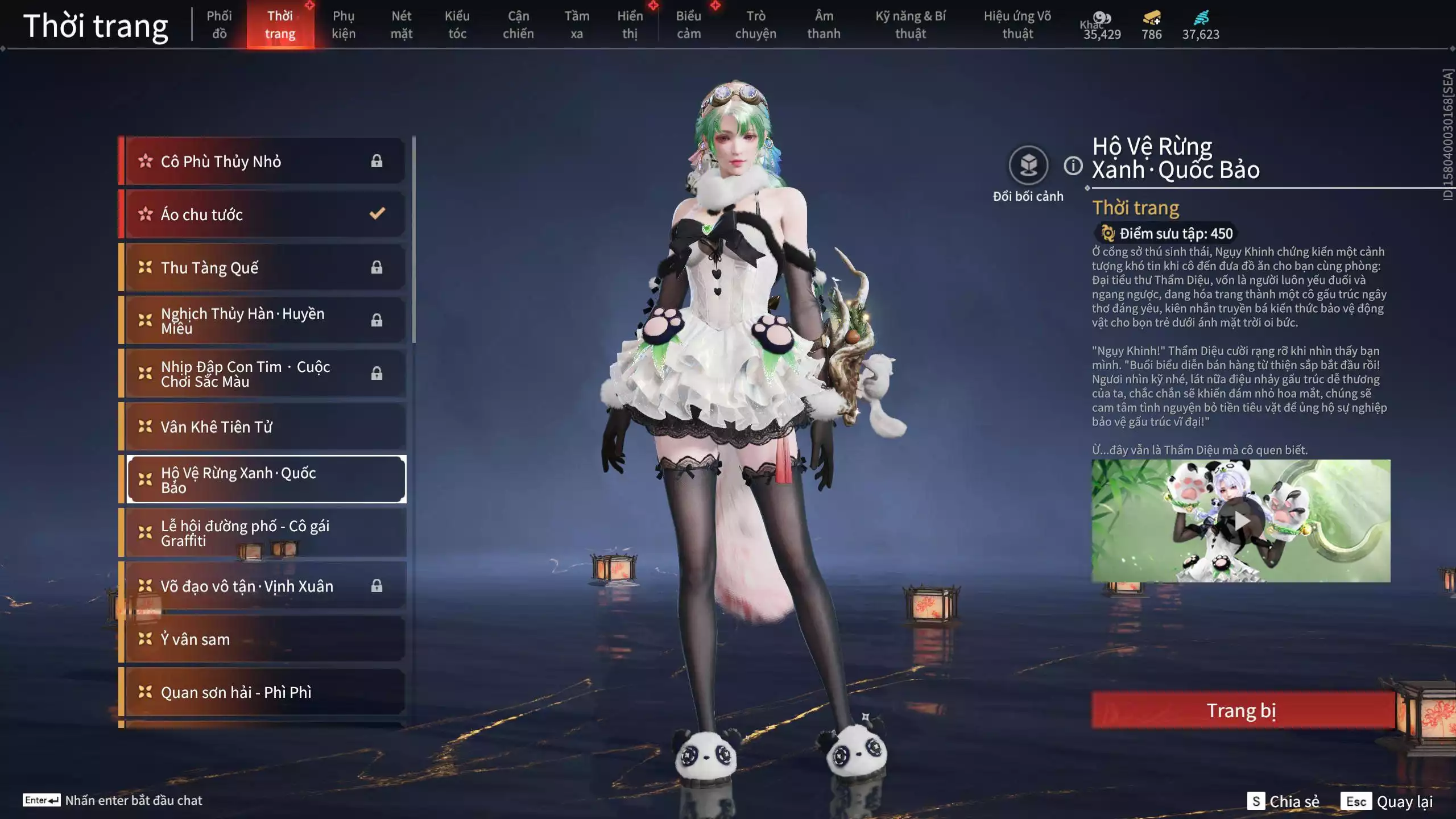 Ảnh Acc 614:Trích Tinh: Tín Thủ Trảm Long ( 1 sao vàng), 12 Vũ khí đỏ, 7 Trang phục đỏ