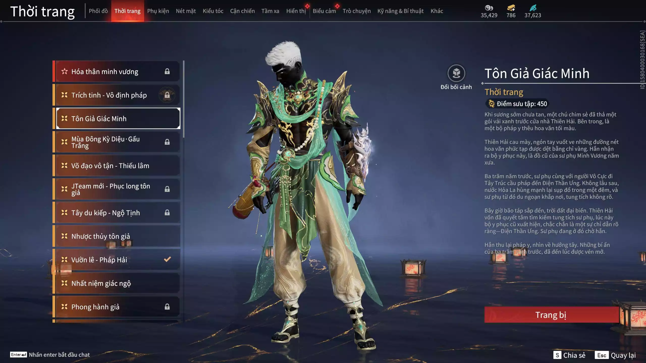 Ảnh Acc 614:Trích Tinh: Tín Thủ Trảm Long ( 1 sao vàng), 12 Vũ khí đỏ, 7 Trang phục đỏ