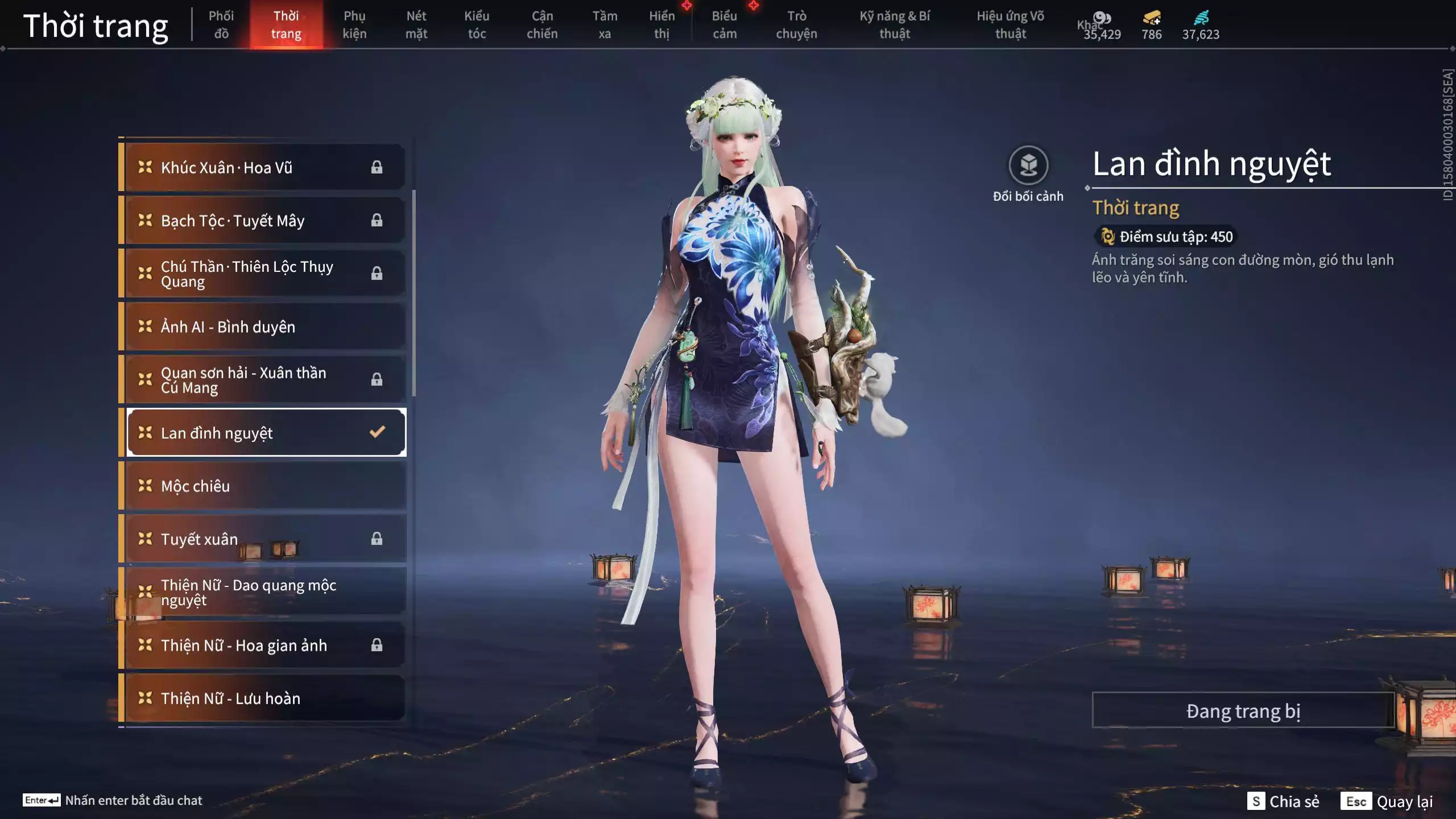 Ảnh Acc 614:Trích Tinh: Tín Thủ Trảm Long ( 1 sao vàng), 12 Vũ khí đỏ, 7 Trang phục đỏ