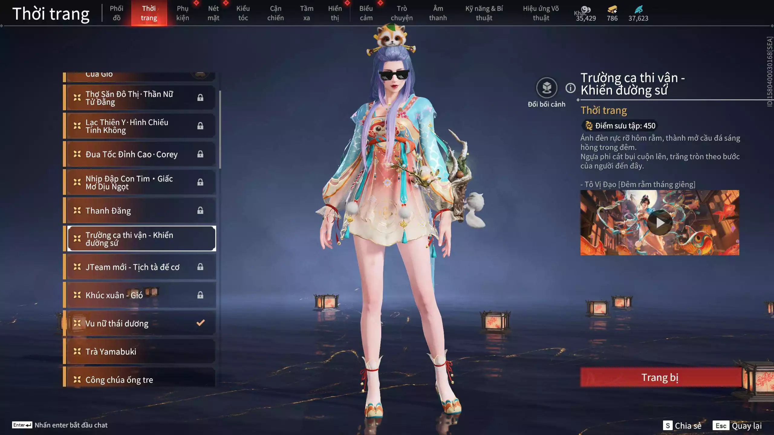 Ảnh Acc 614:Trích Tinh: Tín Thủ Trảm Long ( 1 sao vàng), 12 Vũ khí đỏ, 7 Trang phục đỏ