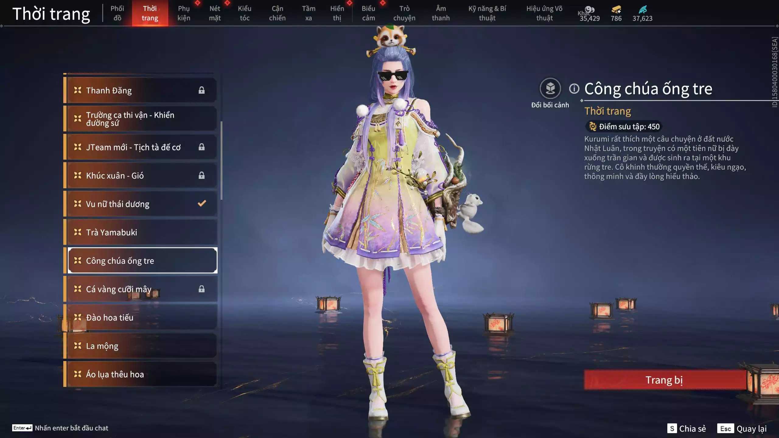 Ảnh Acc 614:Trích Tinh: Tín Thủ Trảm Long ( 1 sao vàng), 12 Vũ khí đỏ, 7 Trang phục đỏ