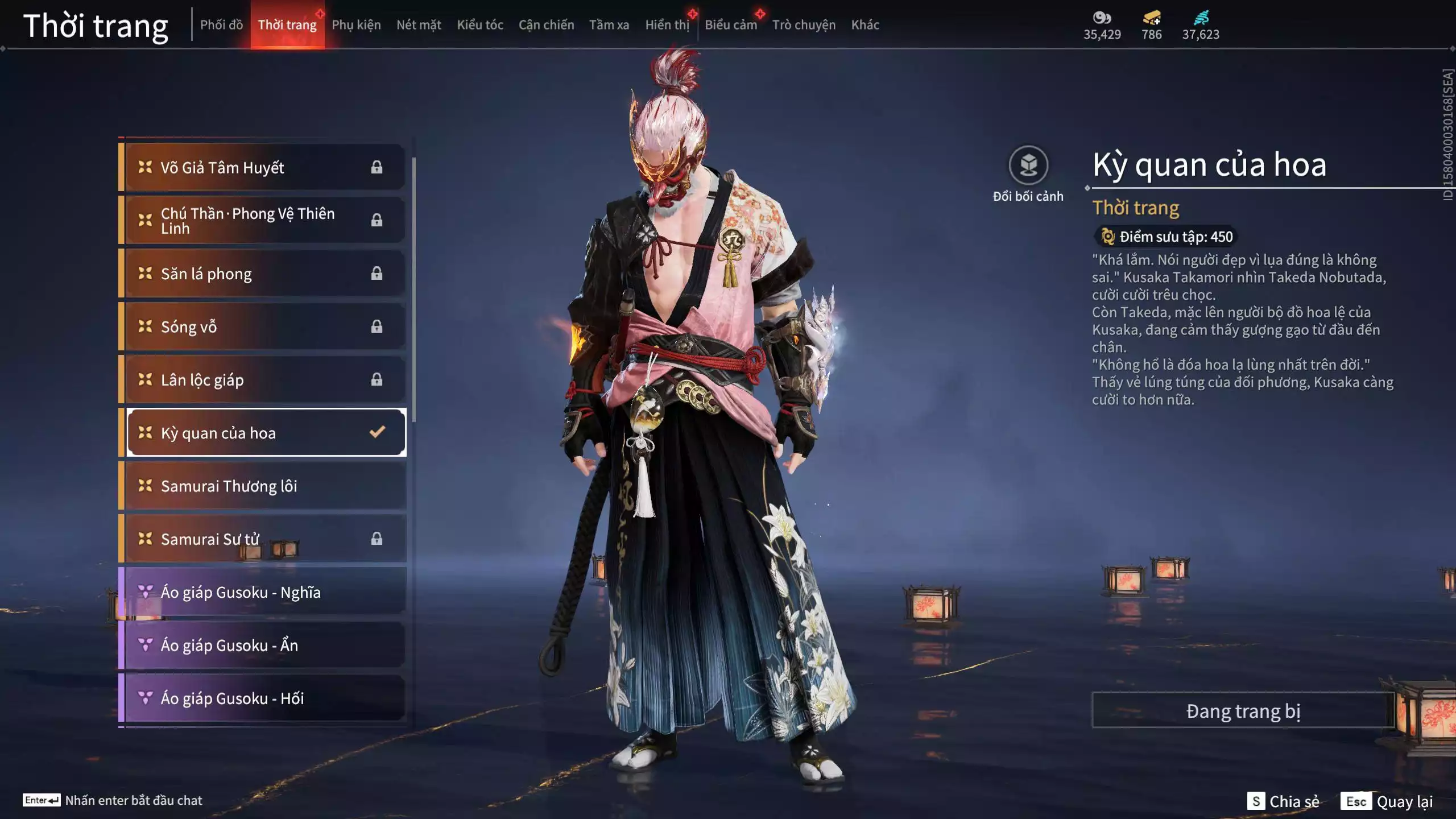 Ảnh Acc 614:Trích Tinh: Tín Thủ Trảm Long ( 1 sao vàng), 12 Vũ khí đỏ, 7 Trang phục đỏ