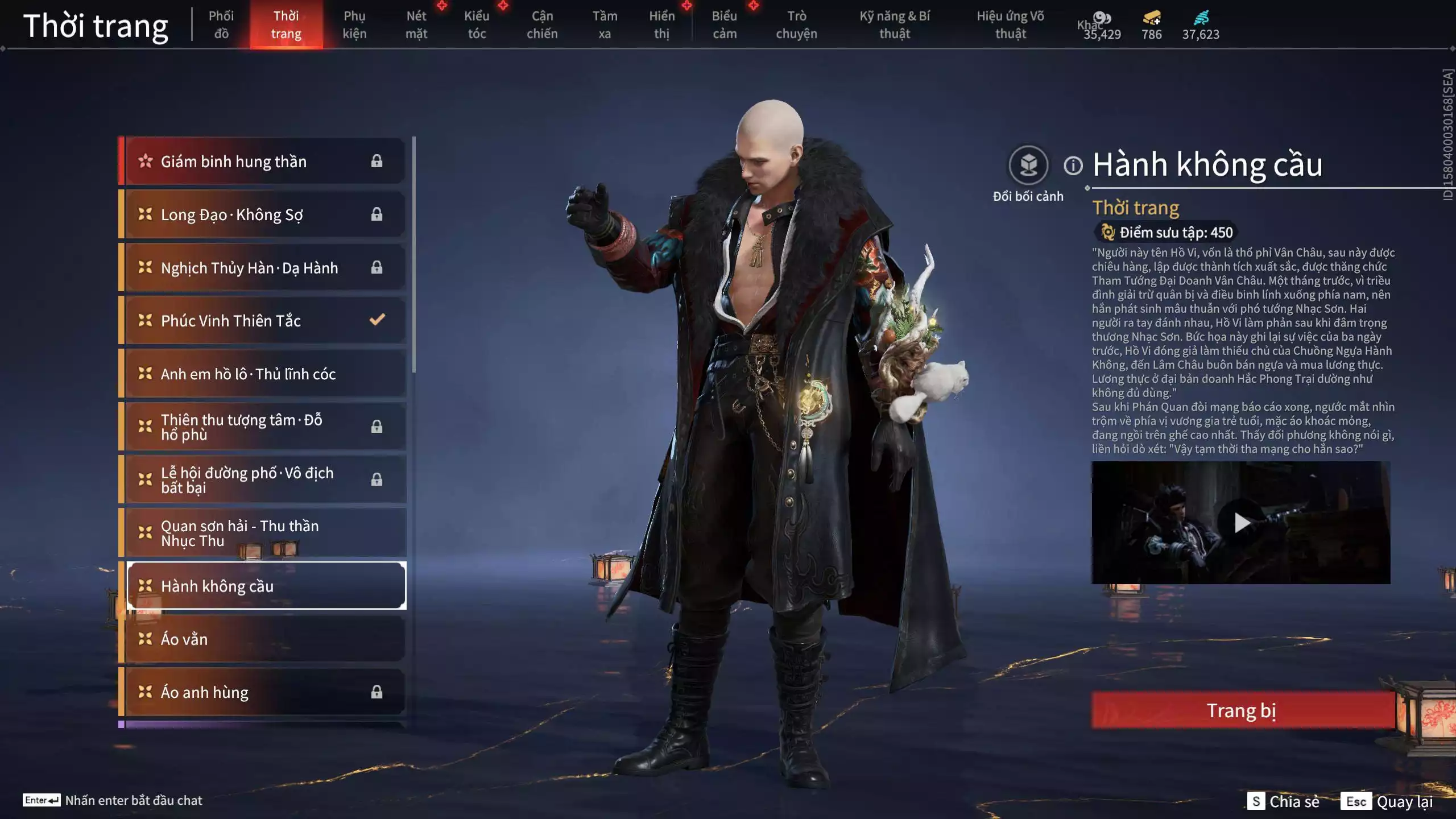 Ảnh Acc 614:Trích Tinh: Tín Thủ Trảm Long ( 1 sao vàng), 12 Vũ khí đỏ, 7 Trang phục đỏ