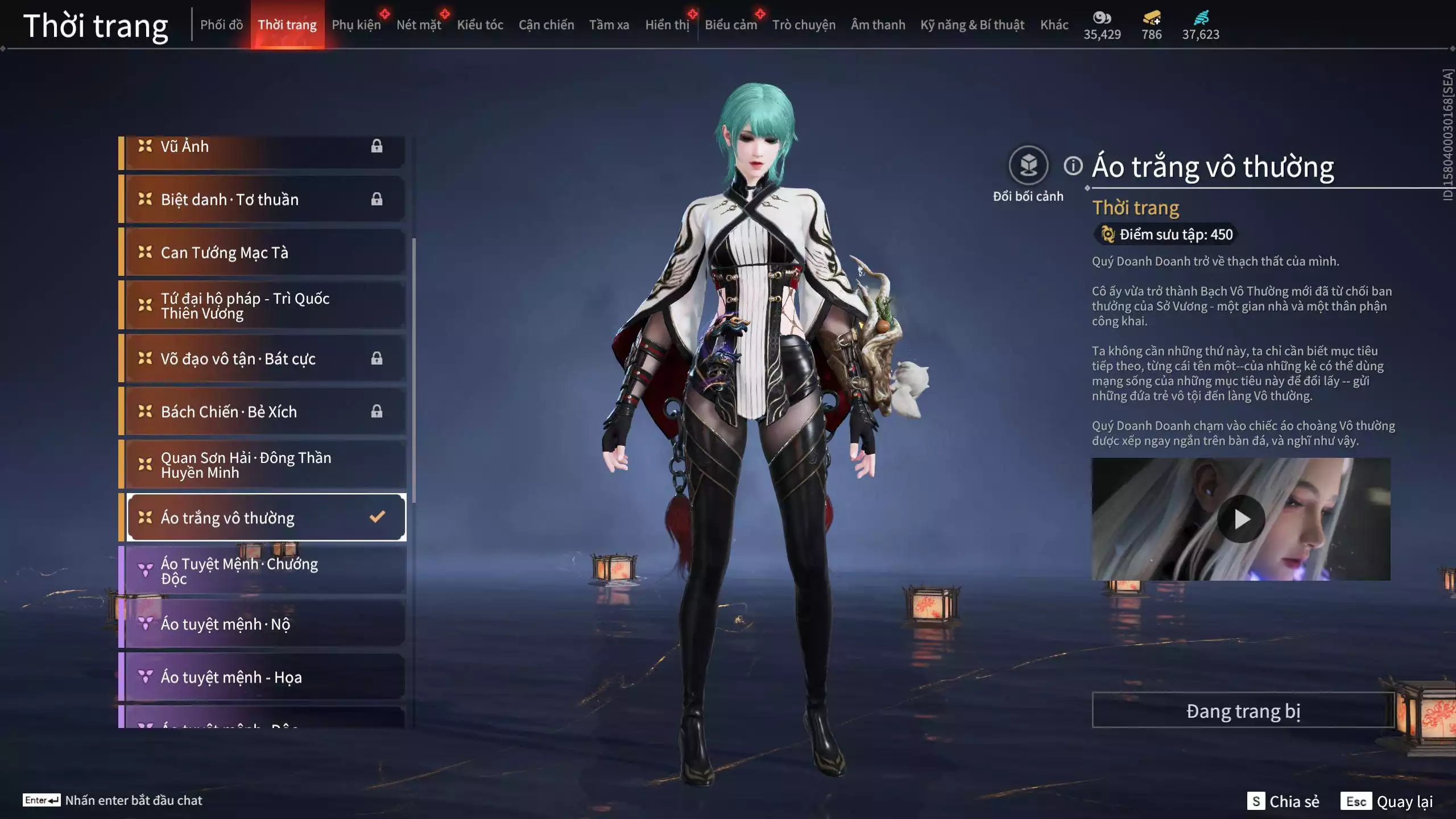 Ảnh Acc 614:Trích Tinh: Tín Thủ Trảm Long ( 1 sao vàng), 12 Vũ khí đỏ, 7 Trang phục đỏ