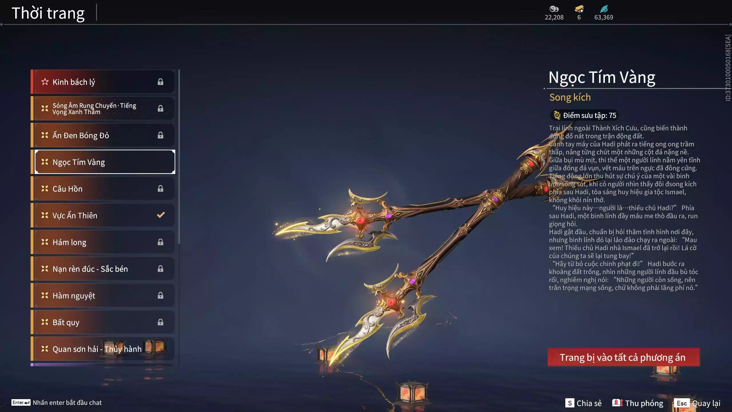 Ảnh Acc 341:***Thương Cờ Luận Võ*** Bản Ultimate