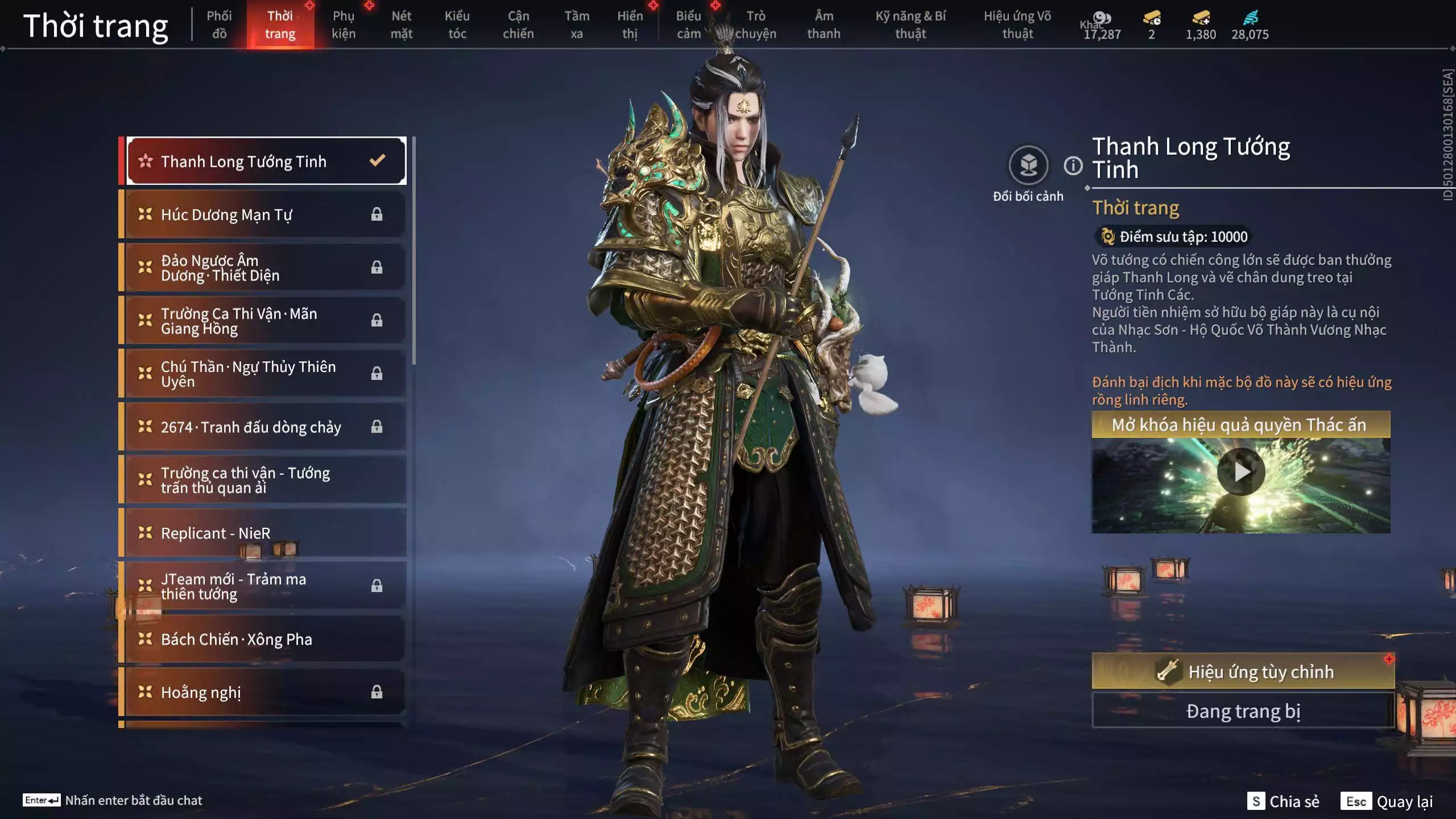 Ảnh Acc 494: 7 Vũ khí đỏ: Ngược Đêm Rạng, Song Long Chầu Nguyệt, Đại Đao Lang Vương, Bỉ Nghệ, Kích Phi Tướng, Pháo- Thiên Phạt, Long Tước, 3 Trang phục đỏ: Tân Hôn Nhuộm Đỏ, Giám Binh Hung Thần, Thanh Long Tướng Tinh