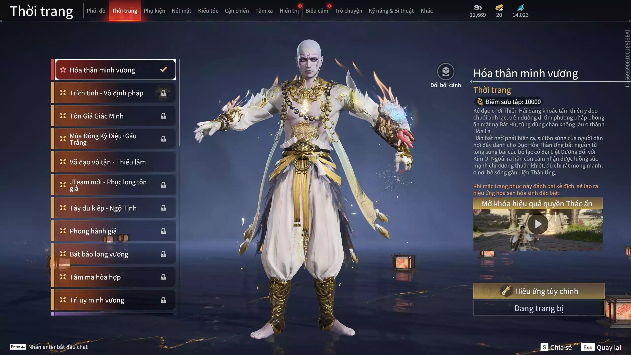 Ảnh Acc 530: 4 Vũ khí đỏ: Kiếm Thiếu Dương, Kích phi tướng, Song Long Chầu Nguyệt, Long Tước, 4 Thời trang đỏ: Giám binh hung thần, Hóa Thân Minh Vương, Người Hóa Đạo, Điệp Mộng