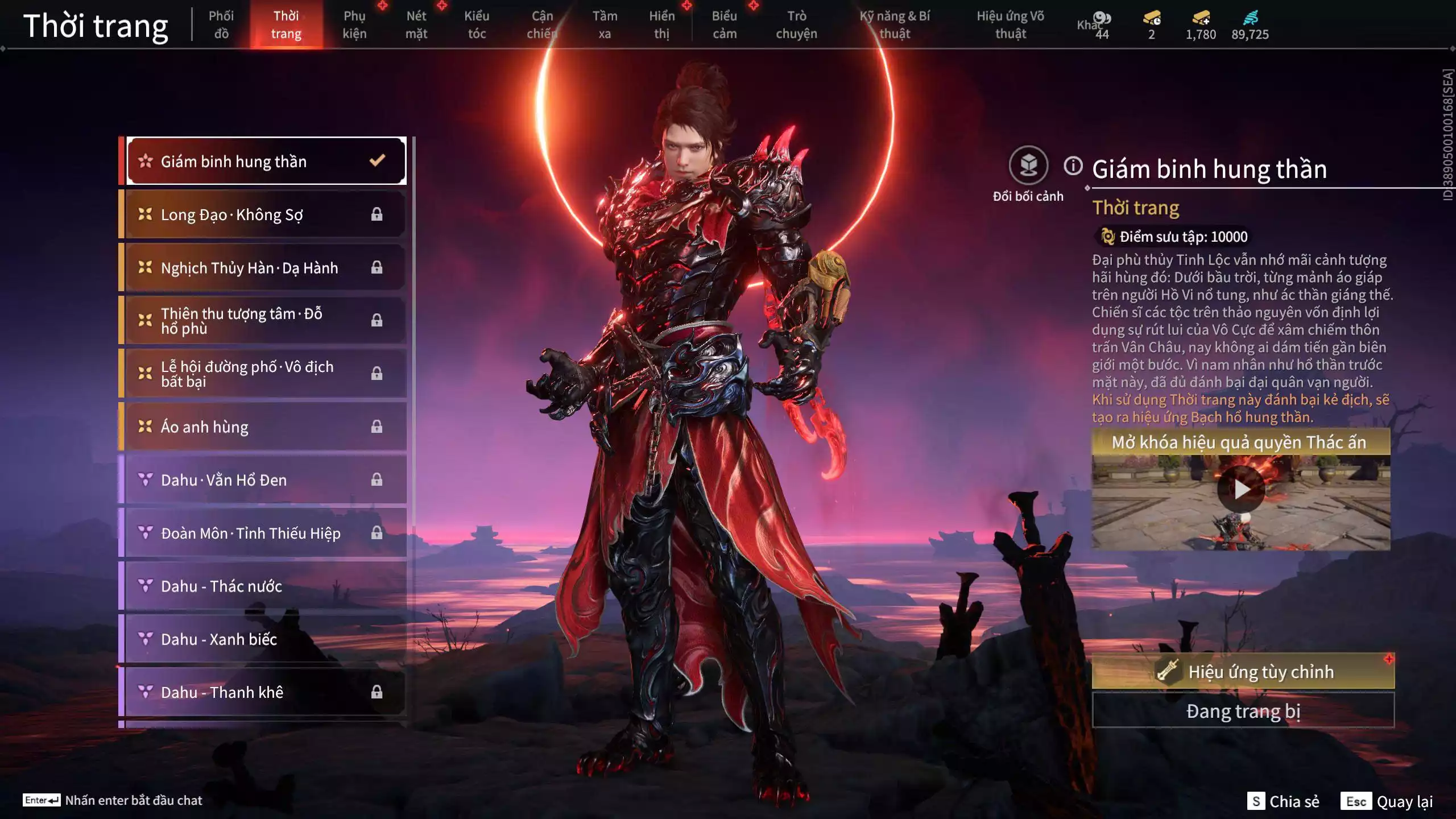 Ảnh Acc 567: ***Sẵn 1780 vàng***5 Đồ đỏ: Lăng Tiêu Vũ, Thiên Nữ Anh Vân, Hóa Thân Minh Vương, Giám Binh Hung Thần, Long Tước