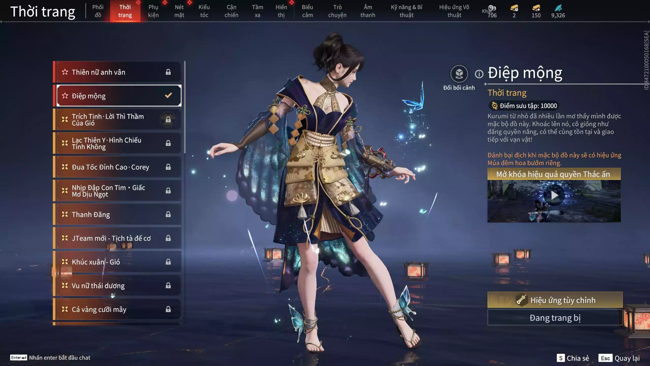 Ảnh Acc 545: 3 Vũ khí đỏ: Kinh Bách Lý, Song Long Chầu Nguyệt, Long Tước, 2 Trang phục đỏ: Tân Hôn Nhuộm Đỏ, Điệp Mộng